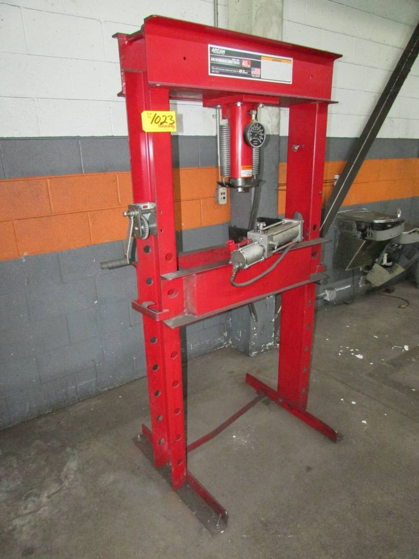 Arcan CP401 40 Ton Air/Hydraulic H-Frame Shop Press