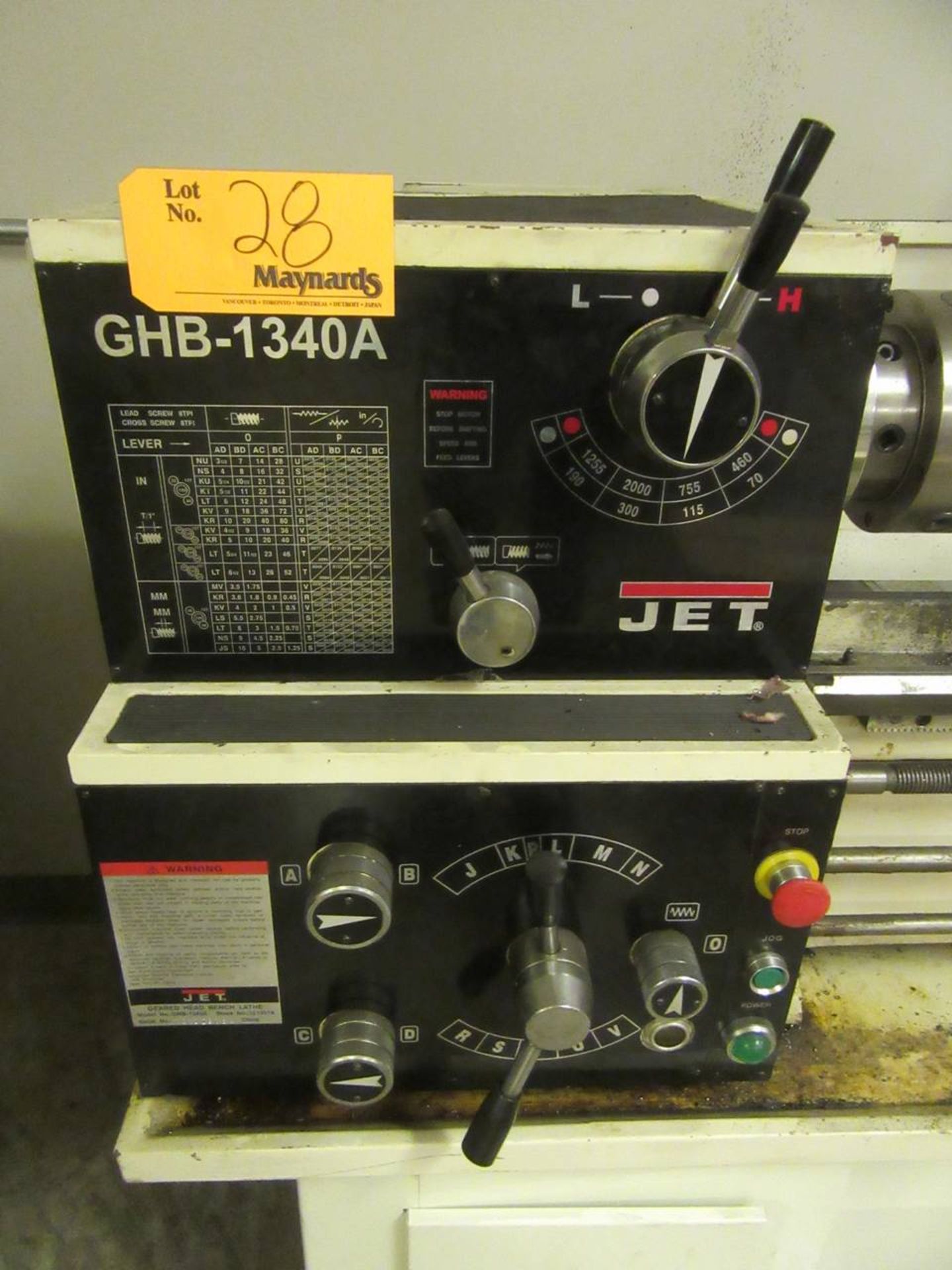 2010 Jet GHB-1340A Gap Bed Engine Lathe - Image 4 of 7