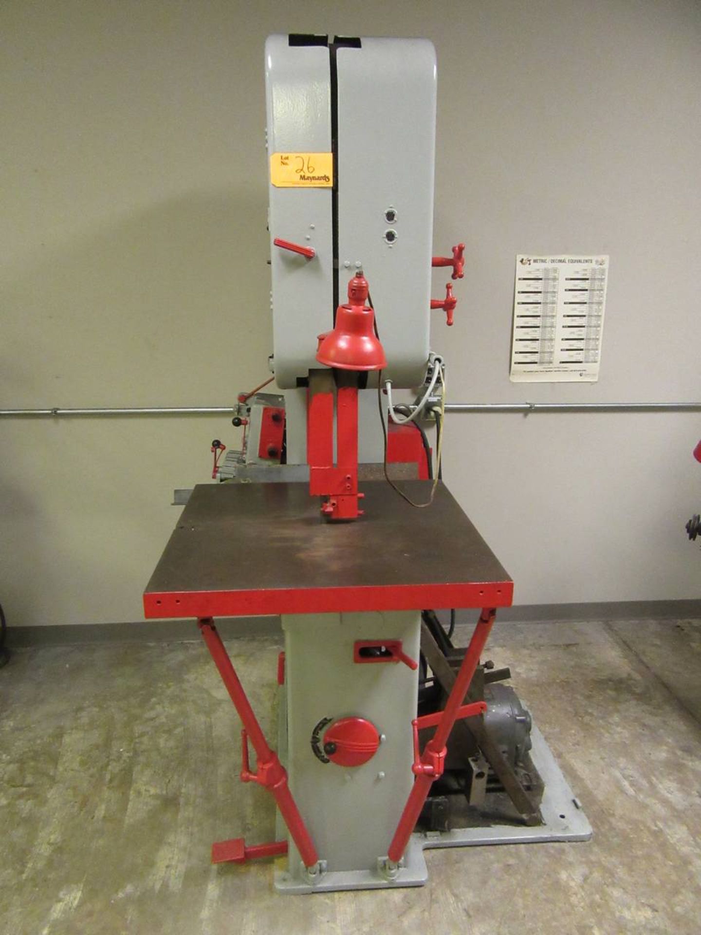 DoAll V-26 Vertical Band Saw - Image 2 of 7