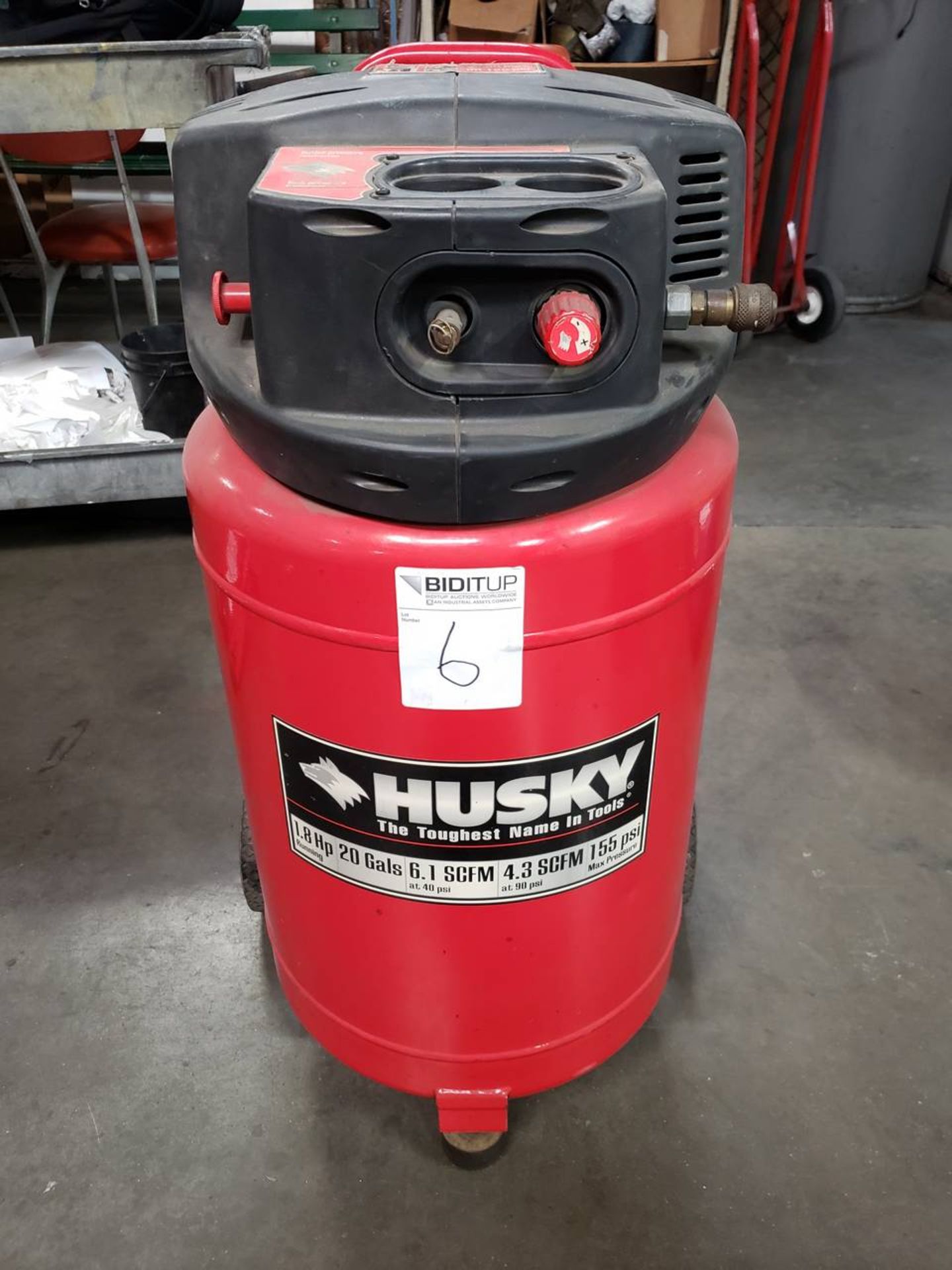 Husky H1820 F 20gal, 1.8hp Compressor S/N 10648