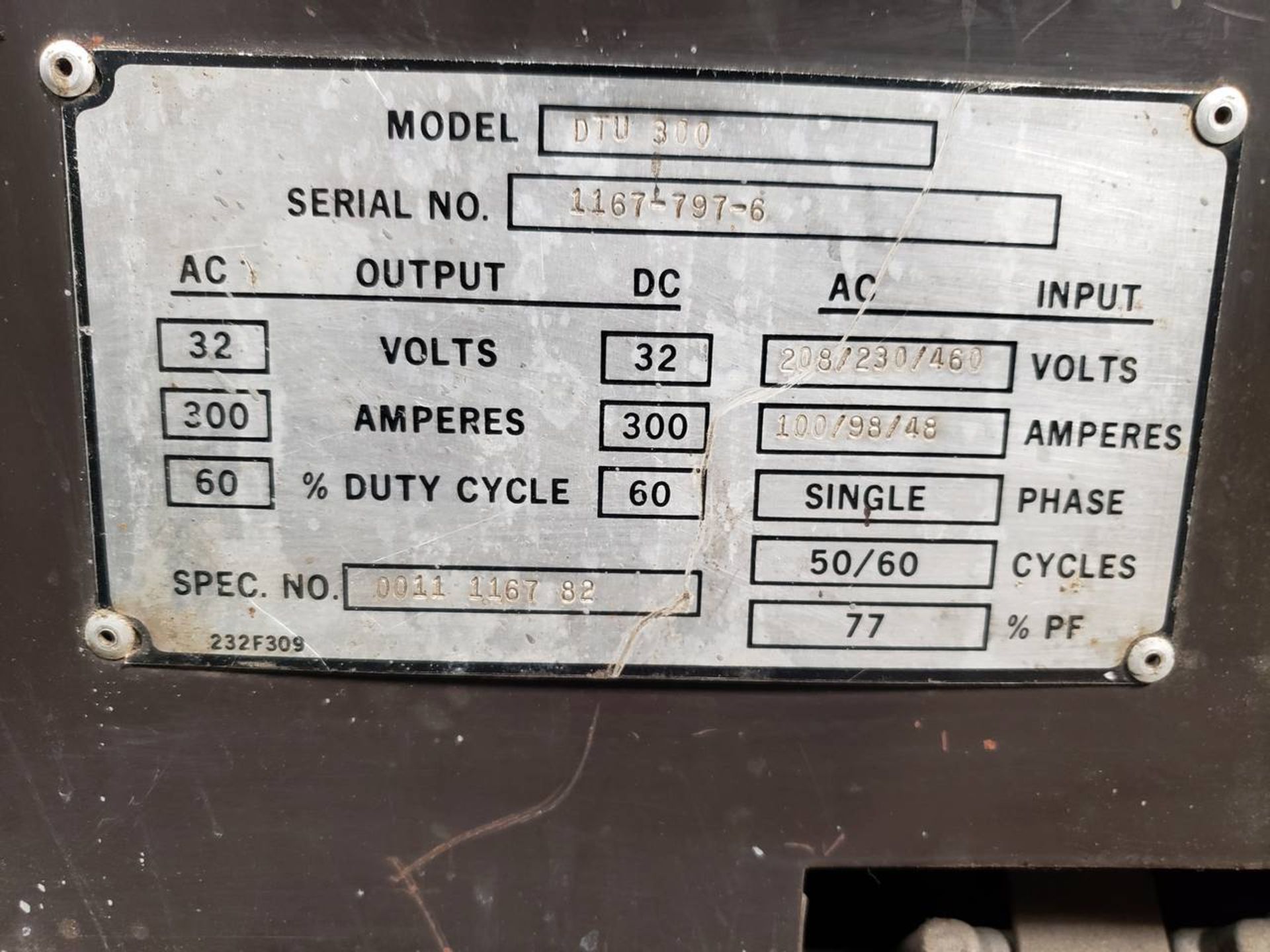 ESAB DTU 300 TIG Welder w/Absco Coolant System, Spare Profax Welding Tip & Cart, 208/230/460V, 100/ - Image 6 of 9