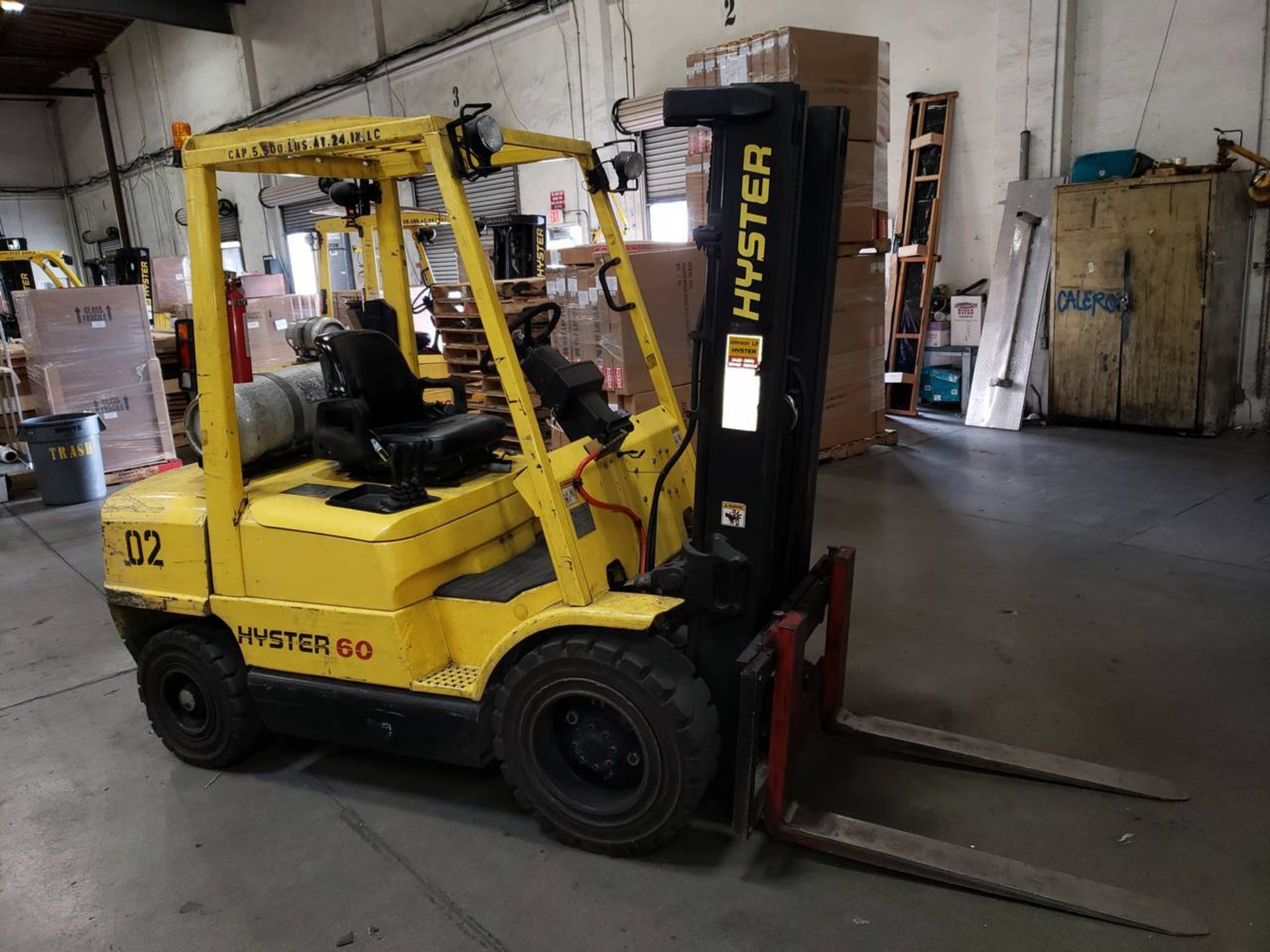 2003 Hyster H60XM 4Cyl., LPG Forklift, W/ Sideshift & Scale 6000Lb Capacity, 1442.7 Hrs, 42" Forks - Image 4 of 12