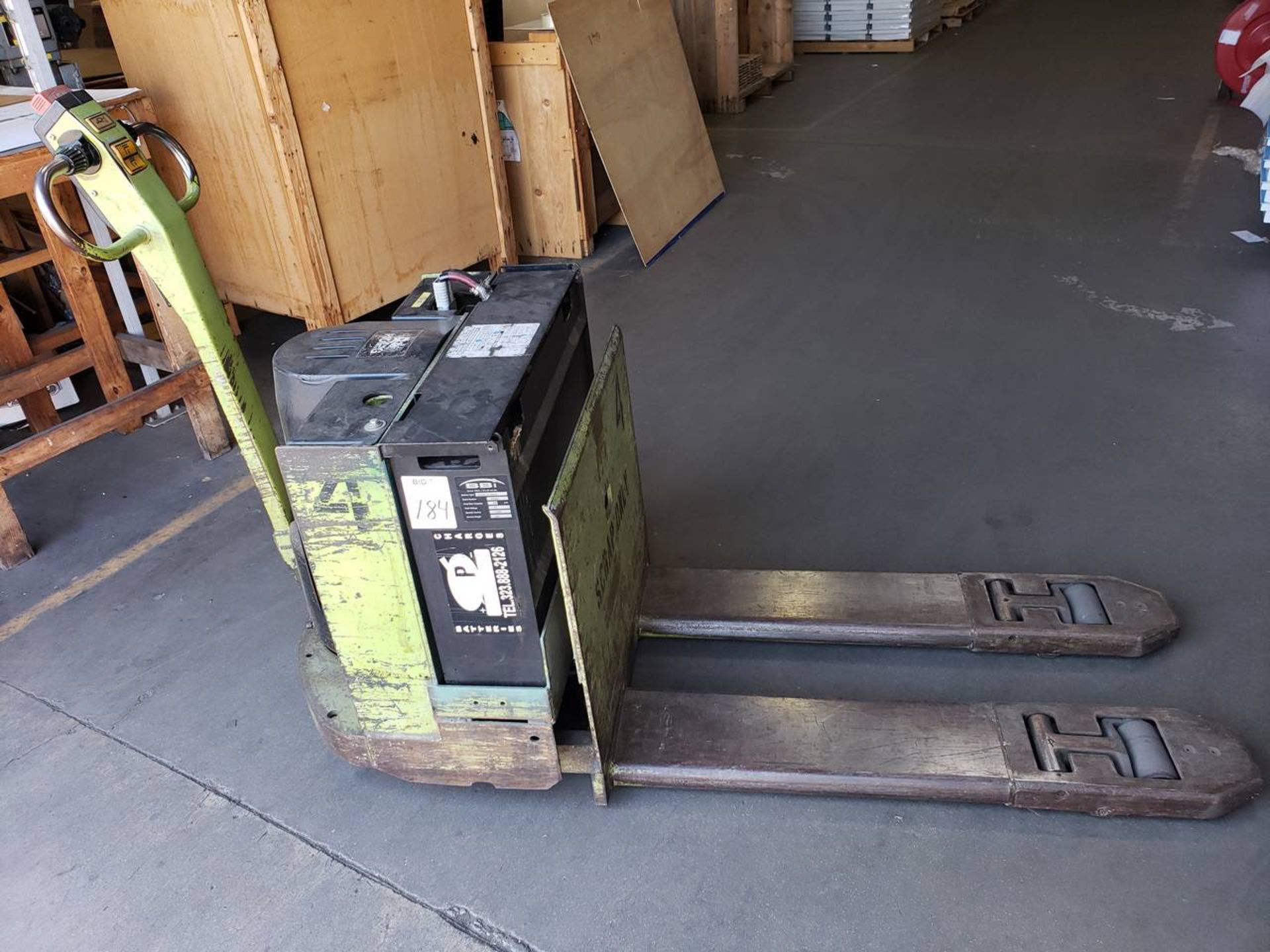 Clark P40E 12V Electric Pallet Jack 2 Ton Max Capacity, S/N P465-429-6930B