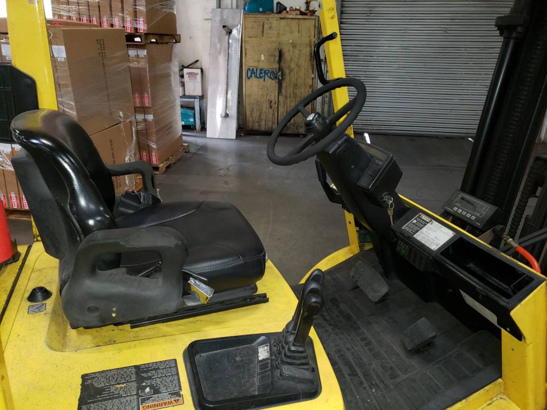 2003 Hyster H60XM 4Cyl., LPG Forklift, W/ Sideshift & Scale 6000Lb Capacity, 1442.7 Hrs, 42" Forks - Image 6 of 12