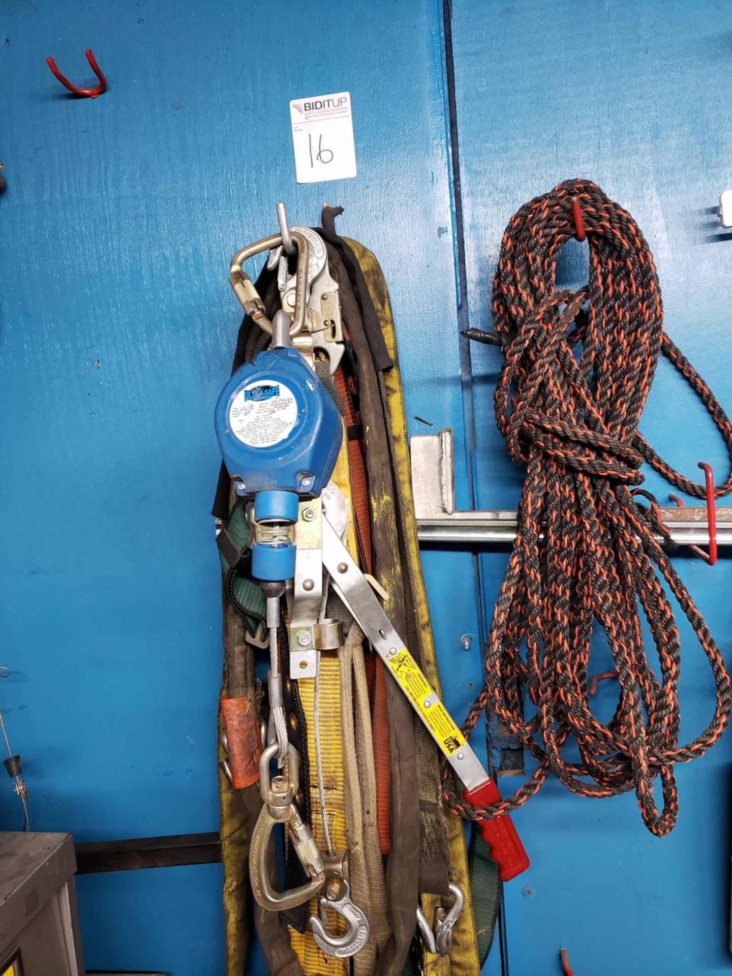 Ultra Safe Safety Lanyard, Ratchet Come Along, Assorted Safety Harnesses, Saddles and Straps, Rope &