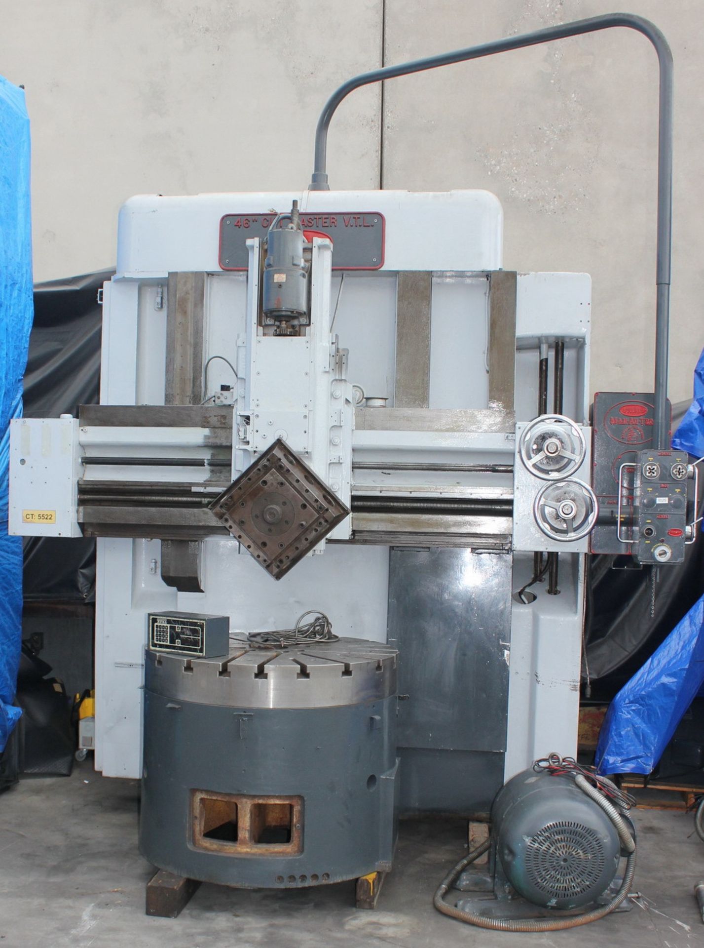 Bullard Cutmaster 75 Vertical Turret Lathe | 46" Tbl, 58" Swing, Mdl: Cutmaster 75, S/N: N/A,