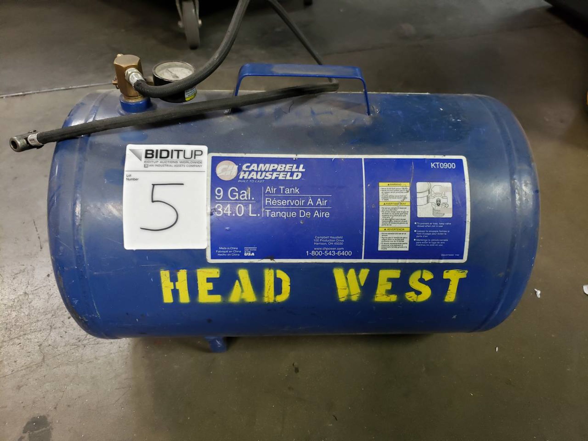 Cambell Hausfeld 9 gal Air Tank