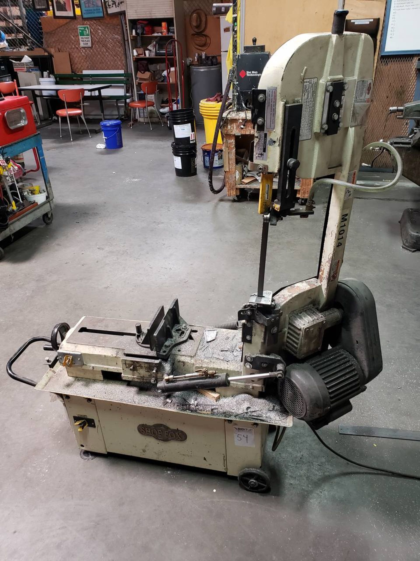 2015 Shop Fox M1014 7"- 12" Metal Cutting Bandsaw w/Coolant System, 1hp Motor, 110V,1725 rpm. Wt