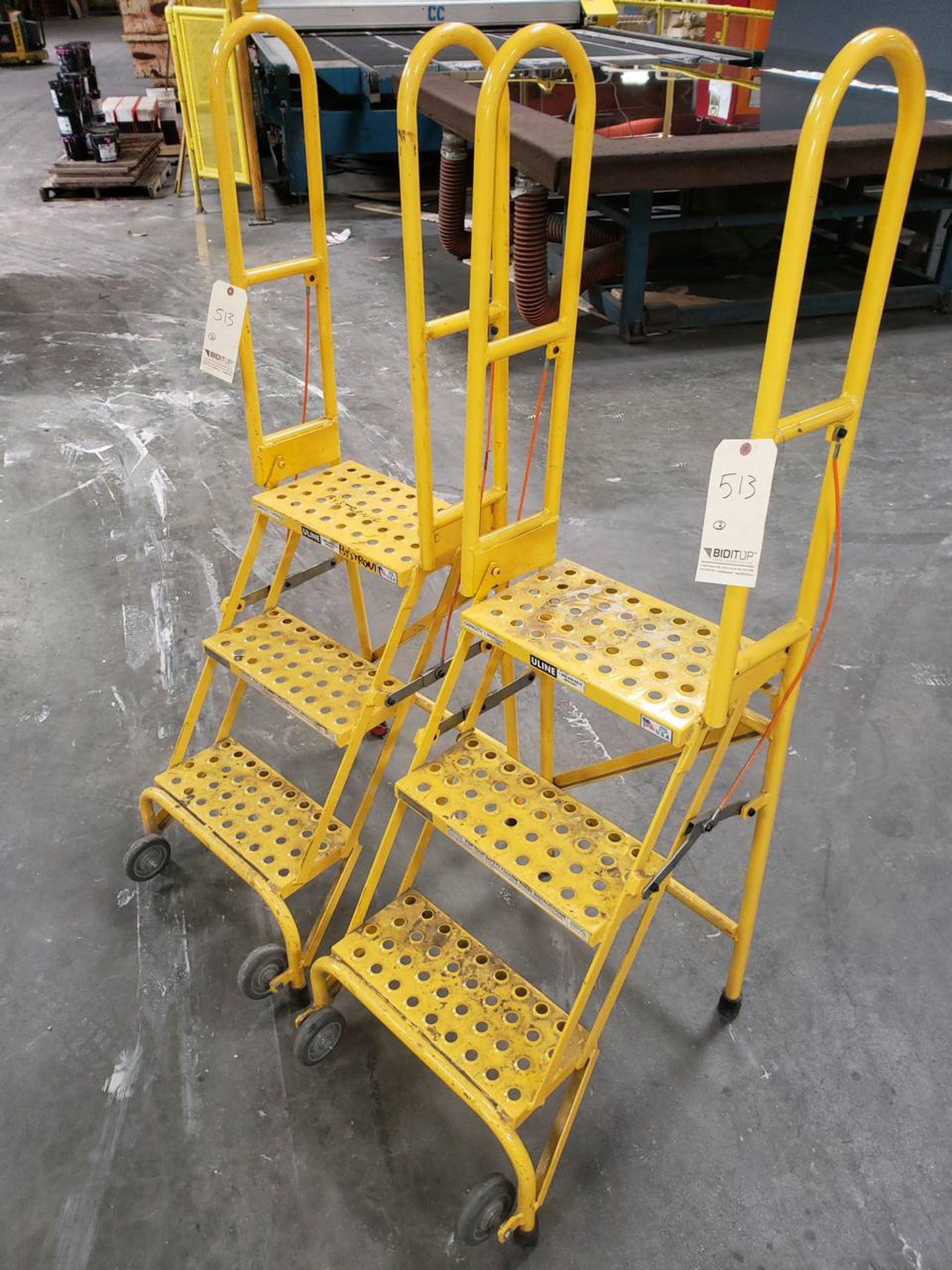 ULINE 59"" Collapsable/Rolling Stairs