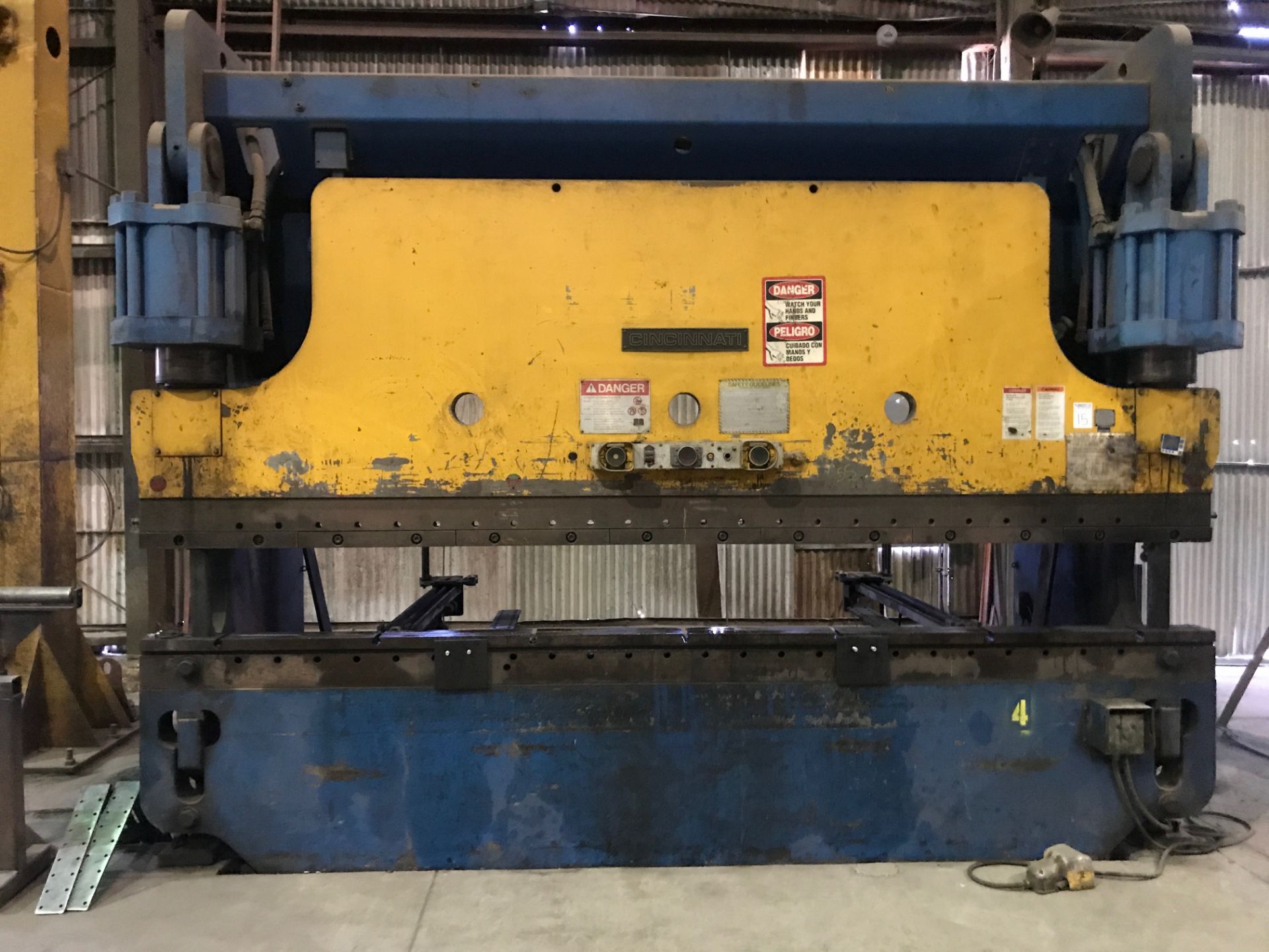 350 Ton x 14' Cincinnati CNC Hydraulic Press Brake, Model 350 CB x 12 FT., 12’ Between Housings, 10"