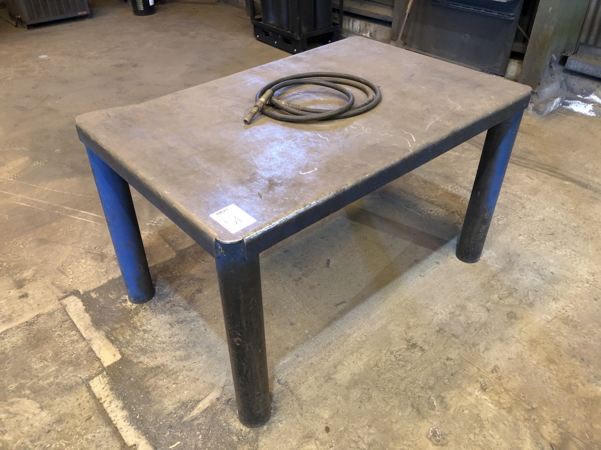 38" x 58" Metal Table [Located at 8830 Vineyard Avenue, Rancho Cucamonga, CA 91730] - Image 2 of 2