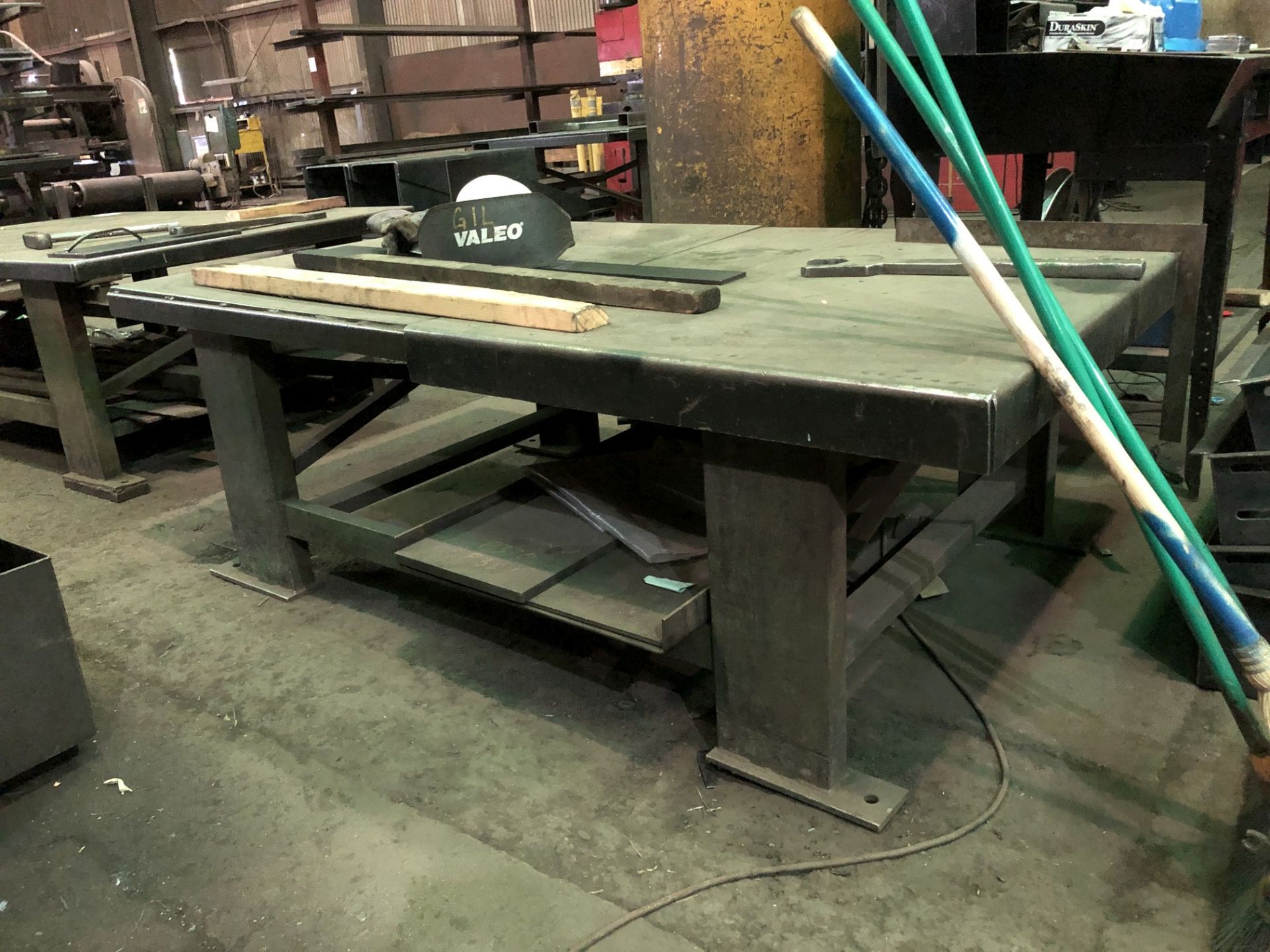4' x 78" Metal Table (No Contents) [Located at 8830 Vineyard Avenue, Rancho Cucamonga, CA 91730]