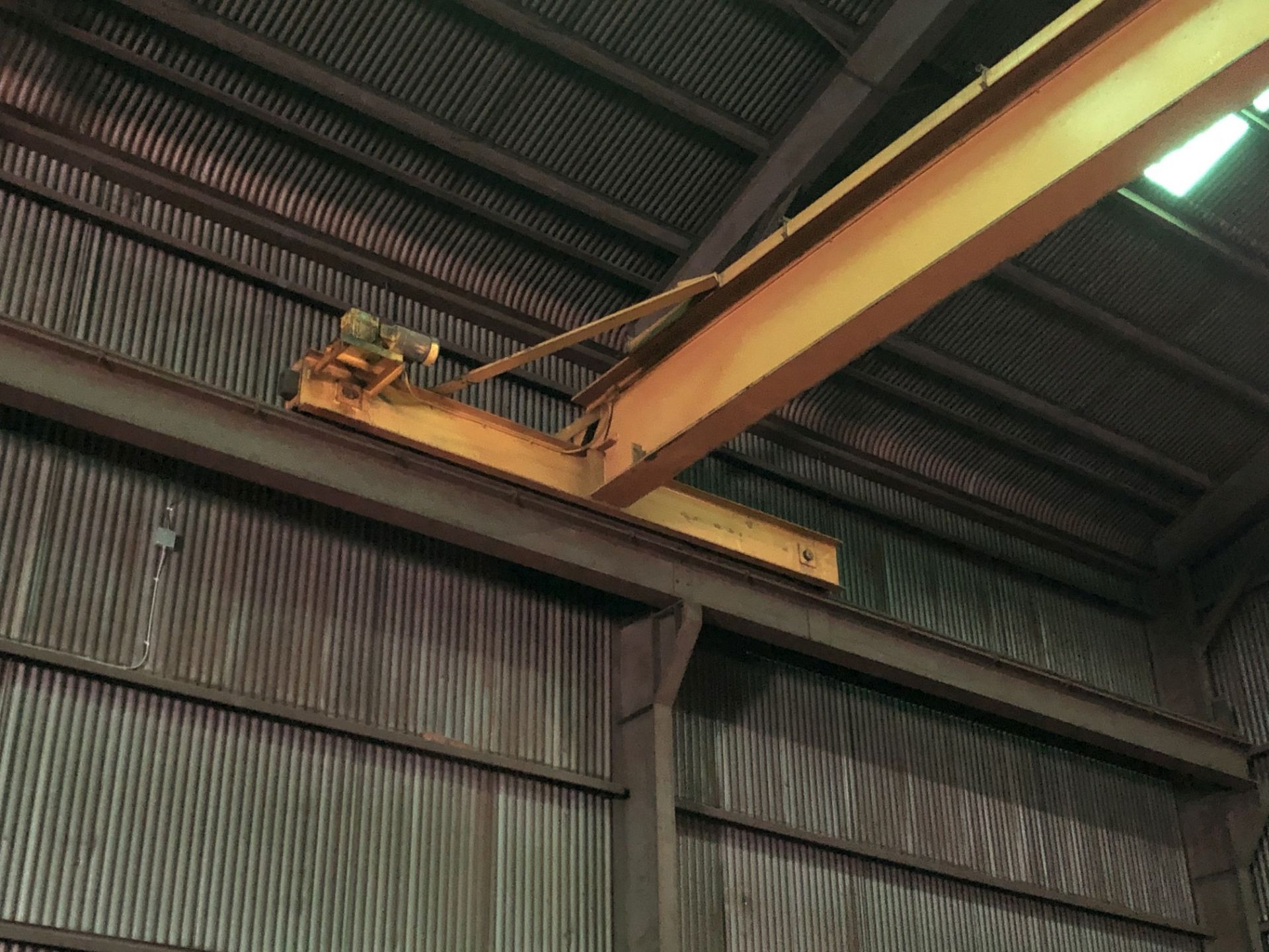 5-Ton x Approx. 75' Span Single Girder Top Running Bridge Crane, Robbins & Myers 5-Ton Hoist, - Image 3 of 7