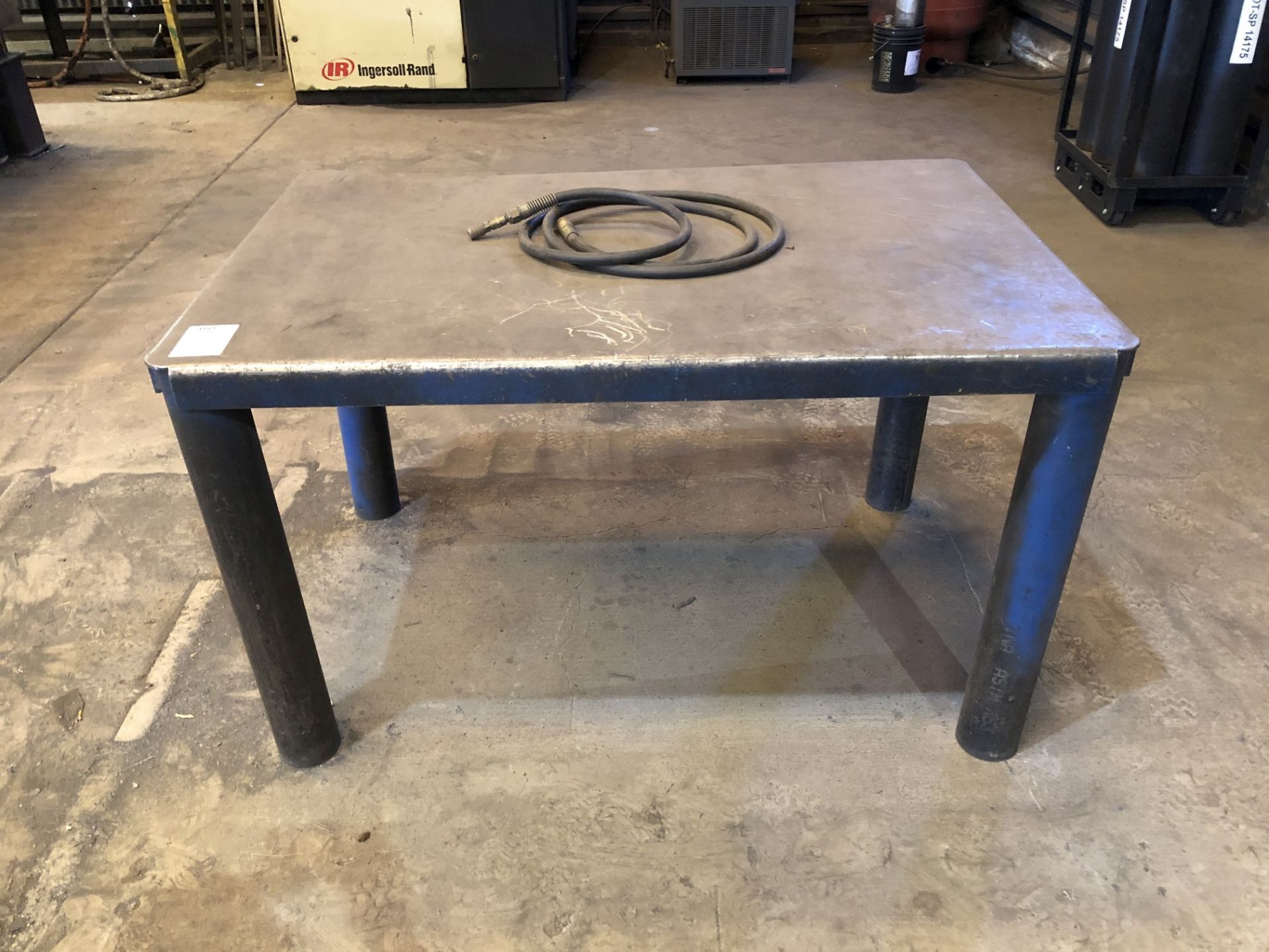 38" x 58" Metal Table [Located at 8830 Vineyard Avenue, Rancho Cucamonga, CA 91730]