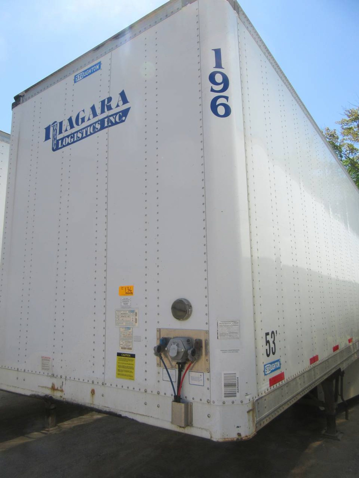 2014 Stoughton AVW-535T-S-C-AR 53' Dry Box Van Trailer