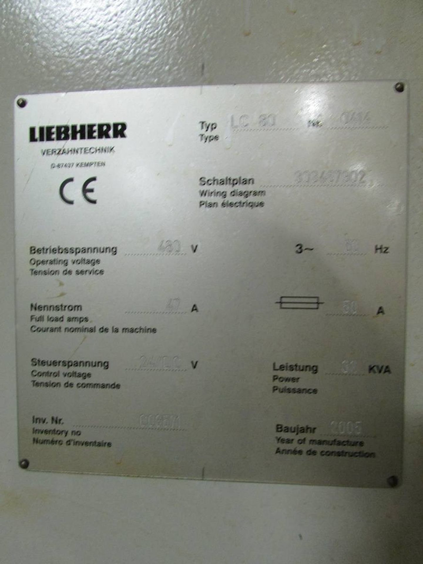 2005 Liebherr LC 80 CNC Gear Hobbing Machine - Image 19 of 19