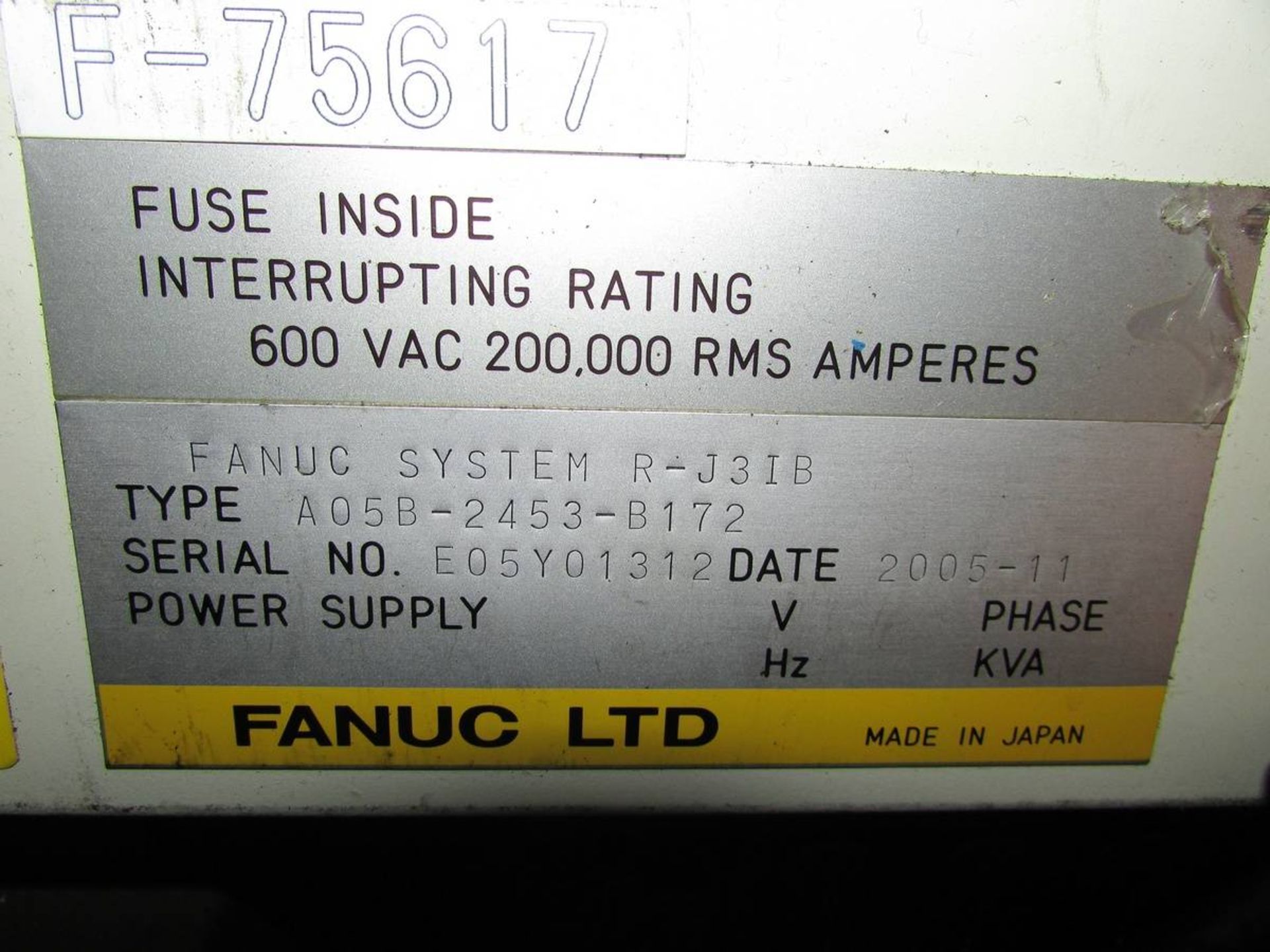 2005 Fanuc R-2000iA 165F 6 Axis Material Handling Robot - Image 8 of 8