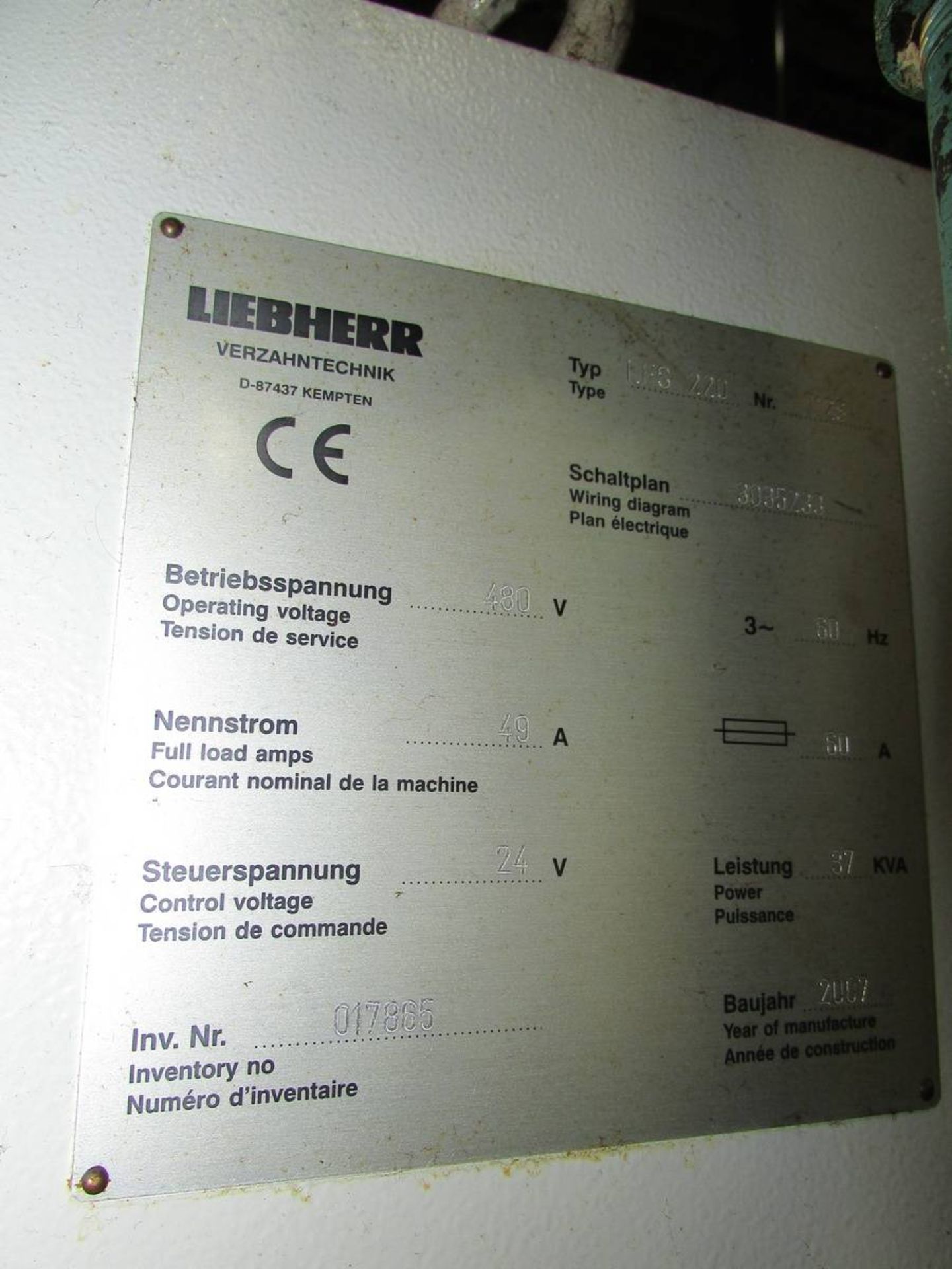 2007 Liebherr LFS 220 CNC Gear Shaping Machine - Image 18 of 18