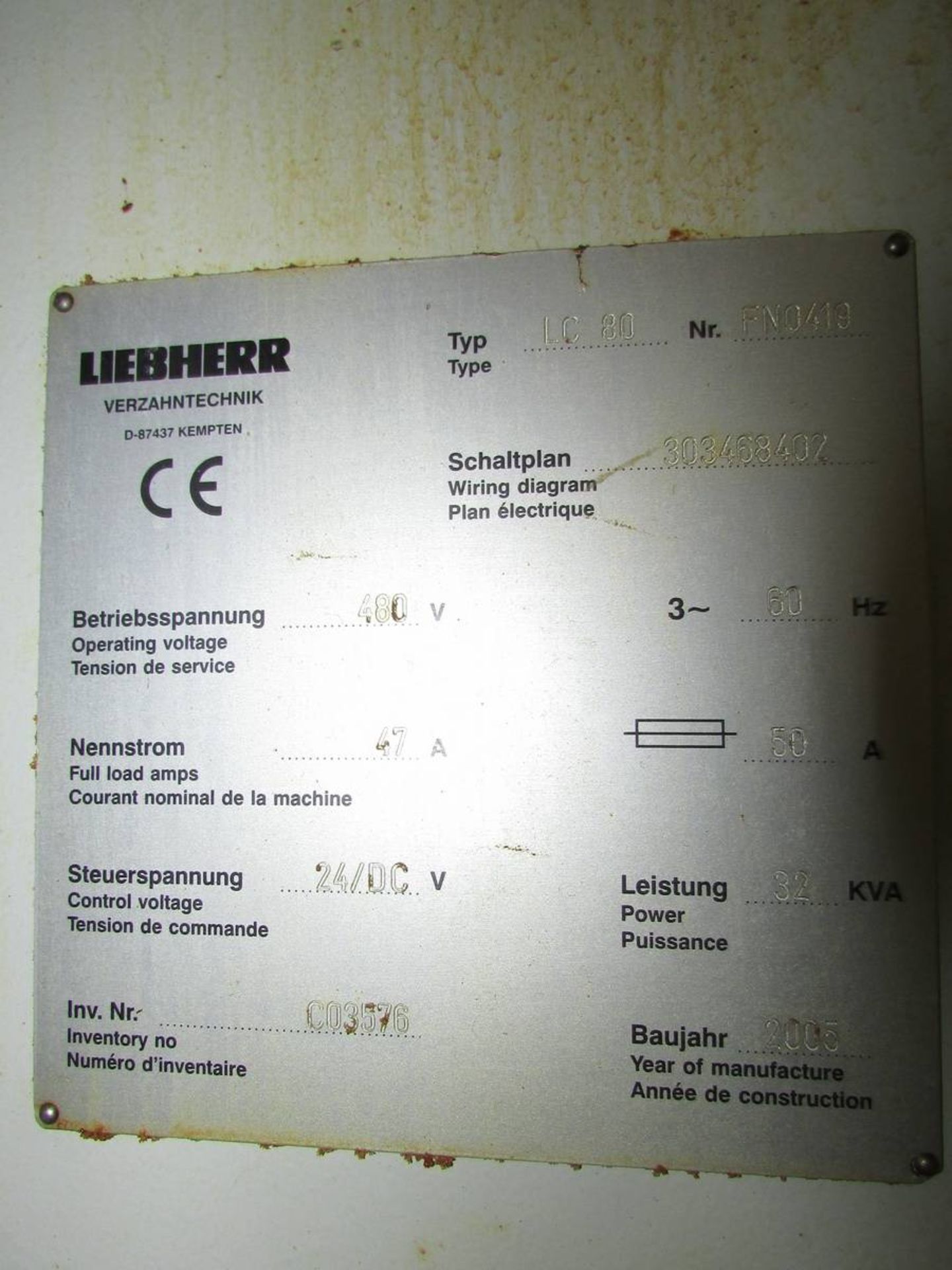 2005 Liebherr LC 80 CNC Gear Hobbing Machine - Image 19 of 19