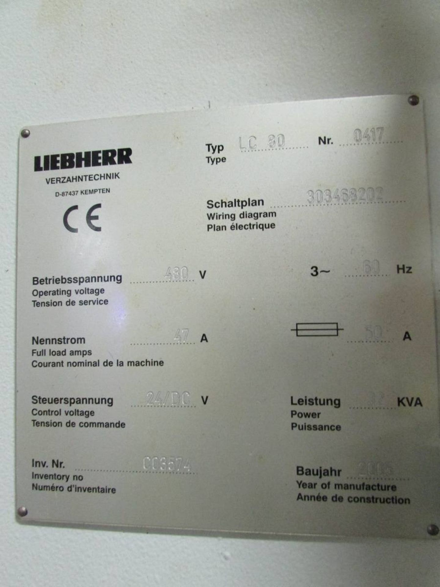 2005 Liebherr LC 80 CNC Gear Hobbing Machine - Image 19 of 19