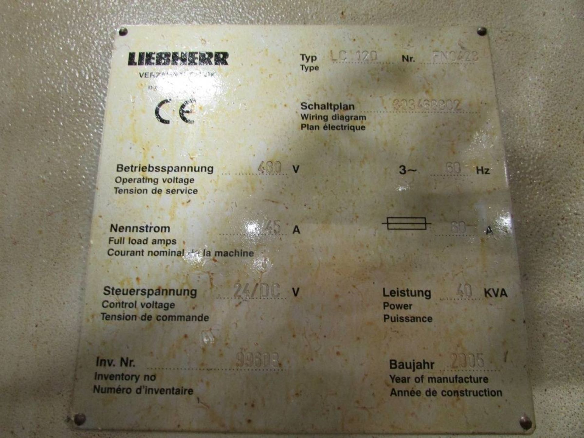 2005 Liebherr LC 120 CNC Gear Hobbing Machine - Image 19 of 20