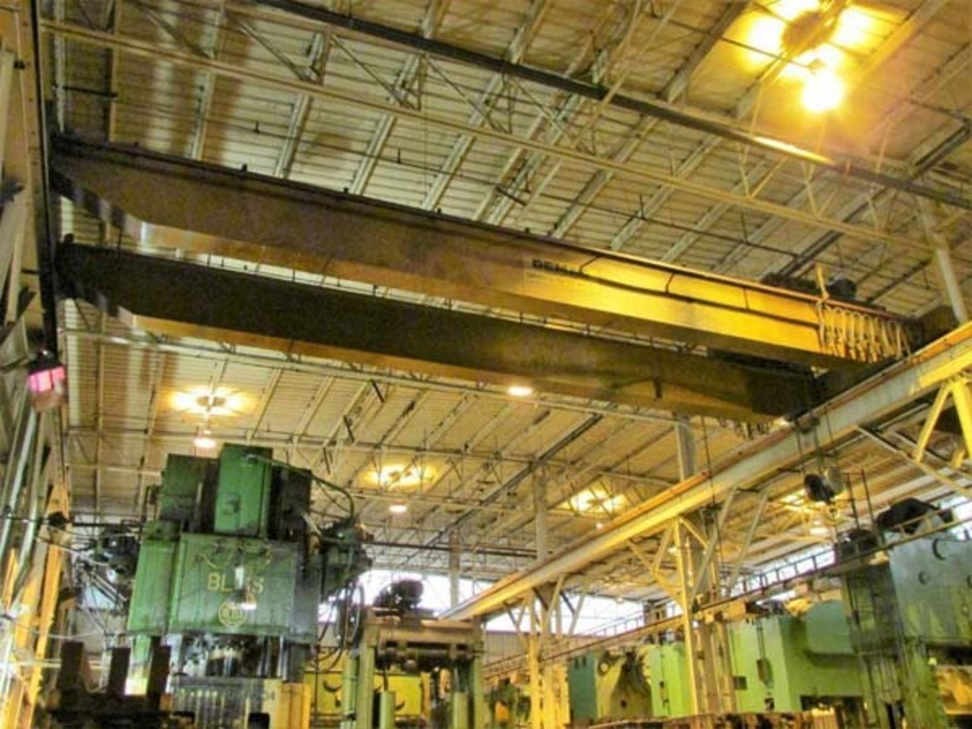 Demag Top Riding Double Girder Bridge Crane: 25 Ton x 50' Span