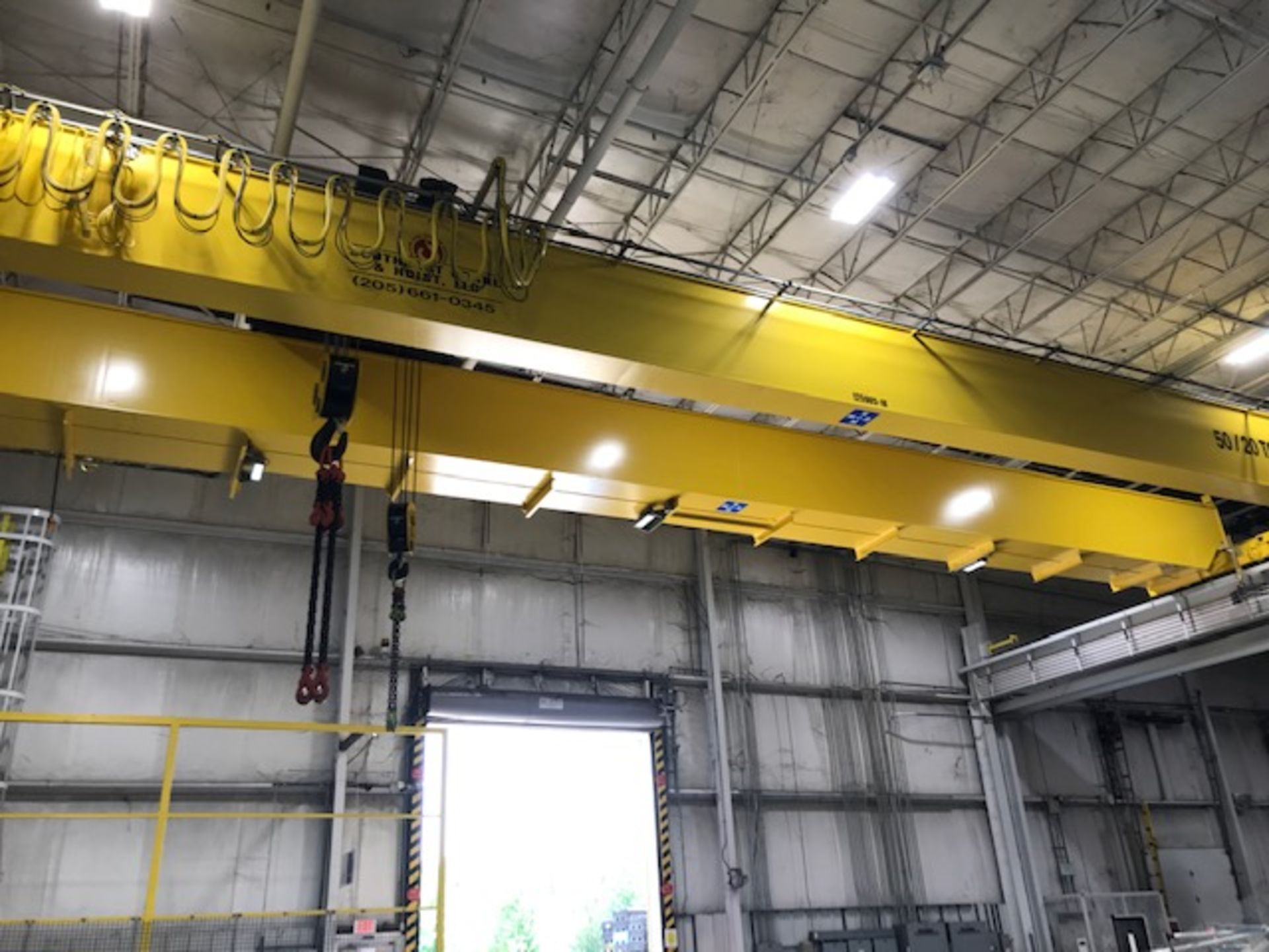 New 2018 Southeast Crane & Hoist Double Box Girder Overhead Bridge Crane: 50 Ton Capacity Main Hoist