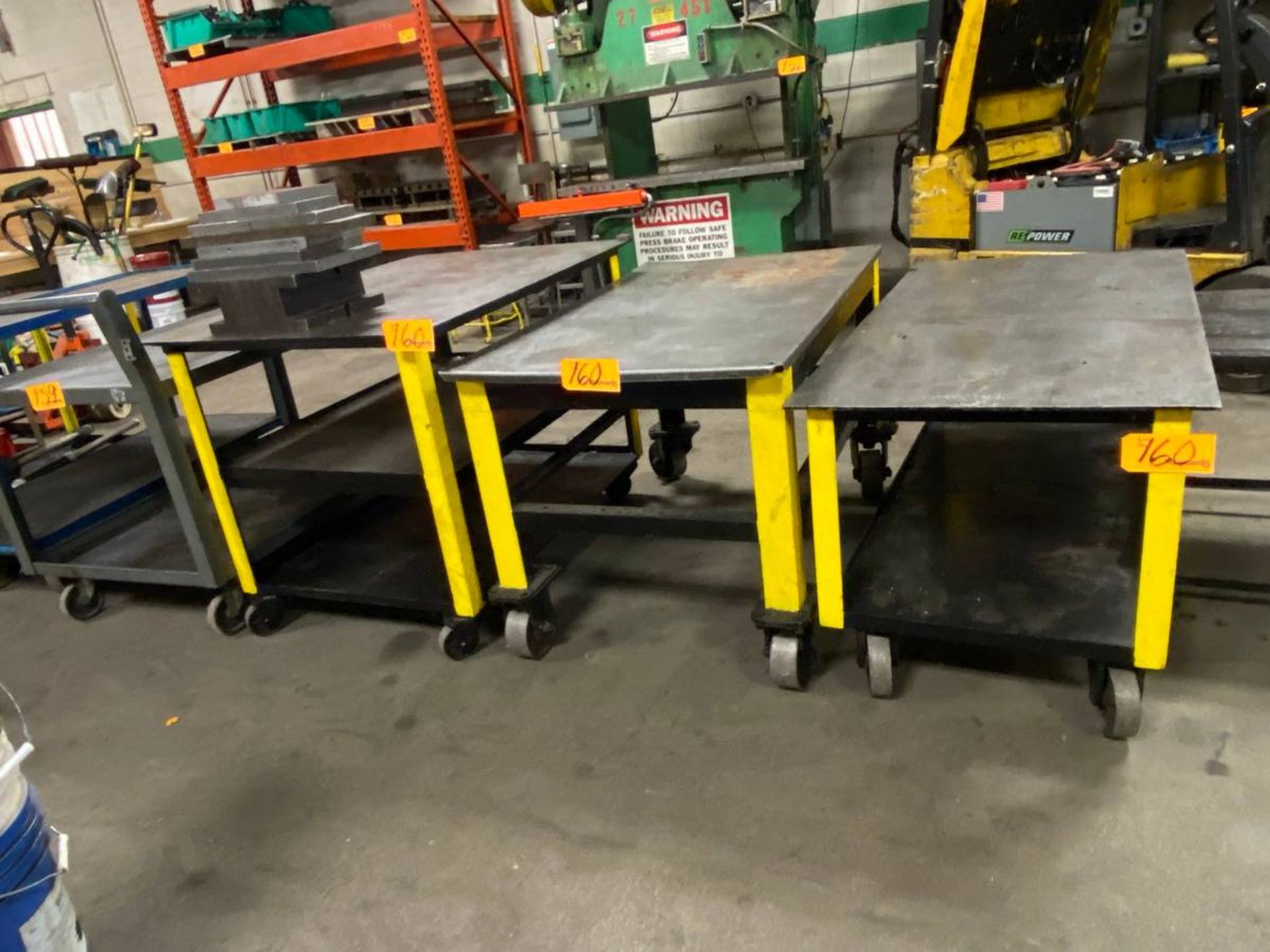 48'' W x 38'' L Mobile Table Carts - Image 2 of 2