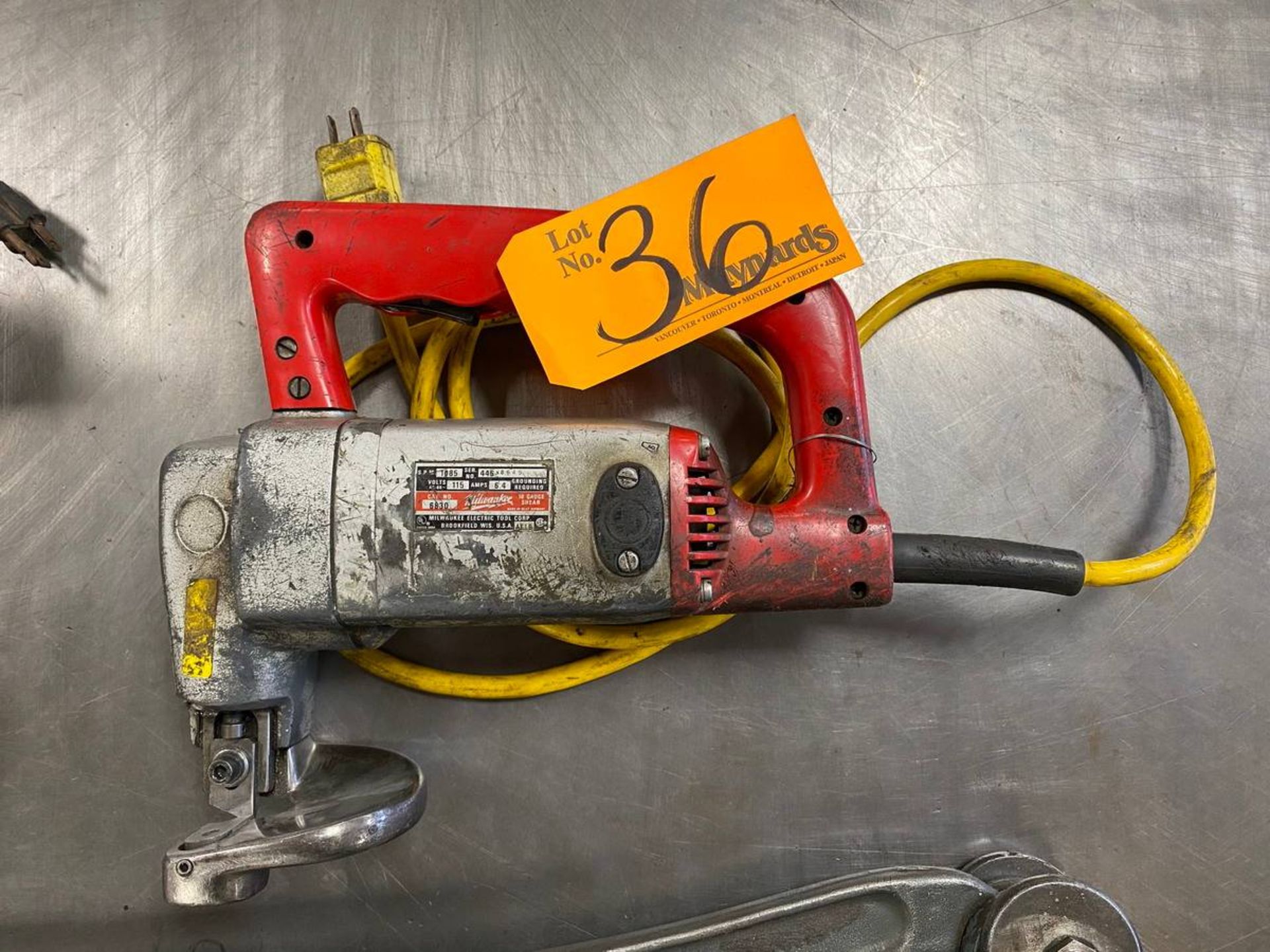 Milwaukee 6830 10 Gauge Electric Shear 115V, - Image 4 of 6