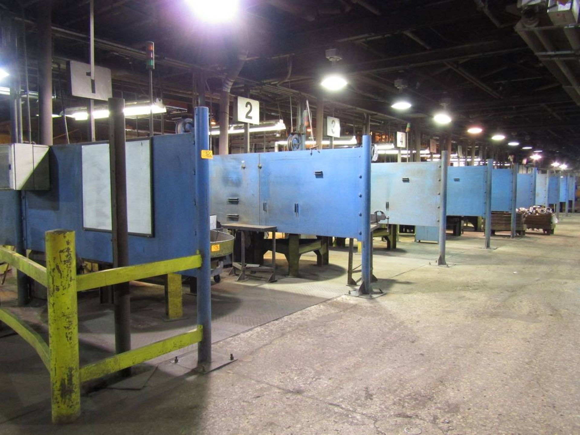 19'L Steel Grinding Line Partitions - Image 2 of 4