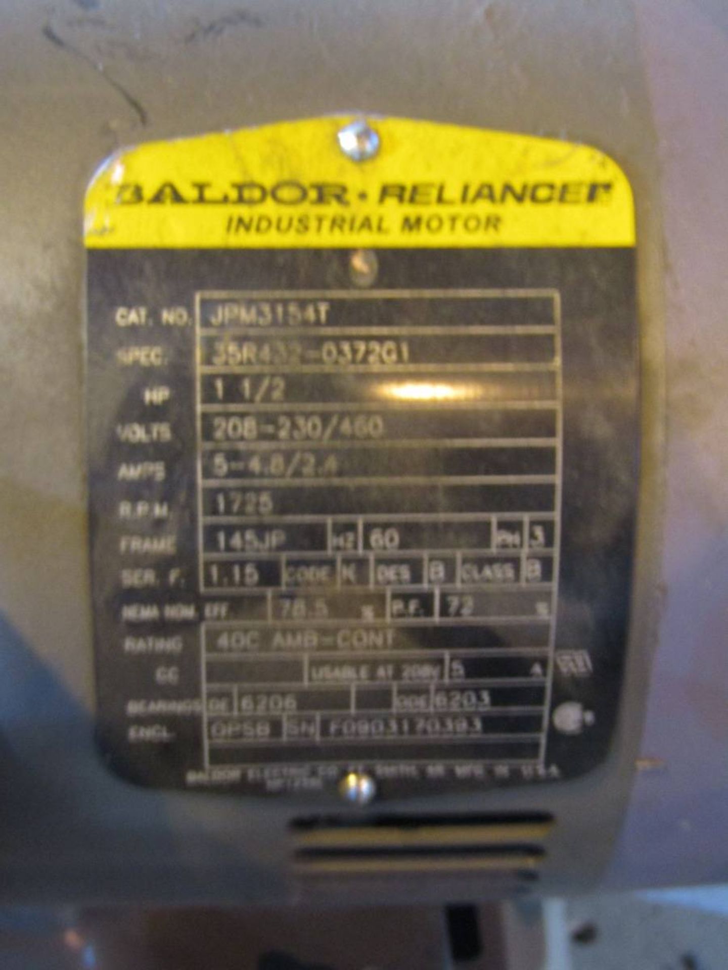 Baldor 2" Belt Sander - Image 3 of 3