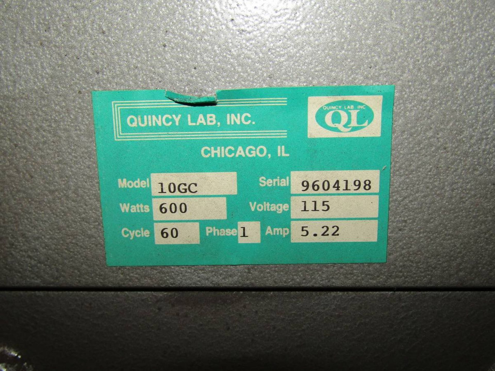 Quincy Lab 10GC Lab Oven - Image 3 of 3