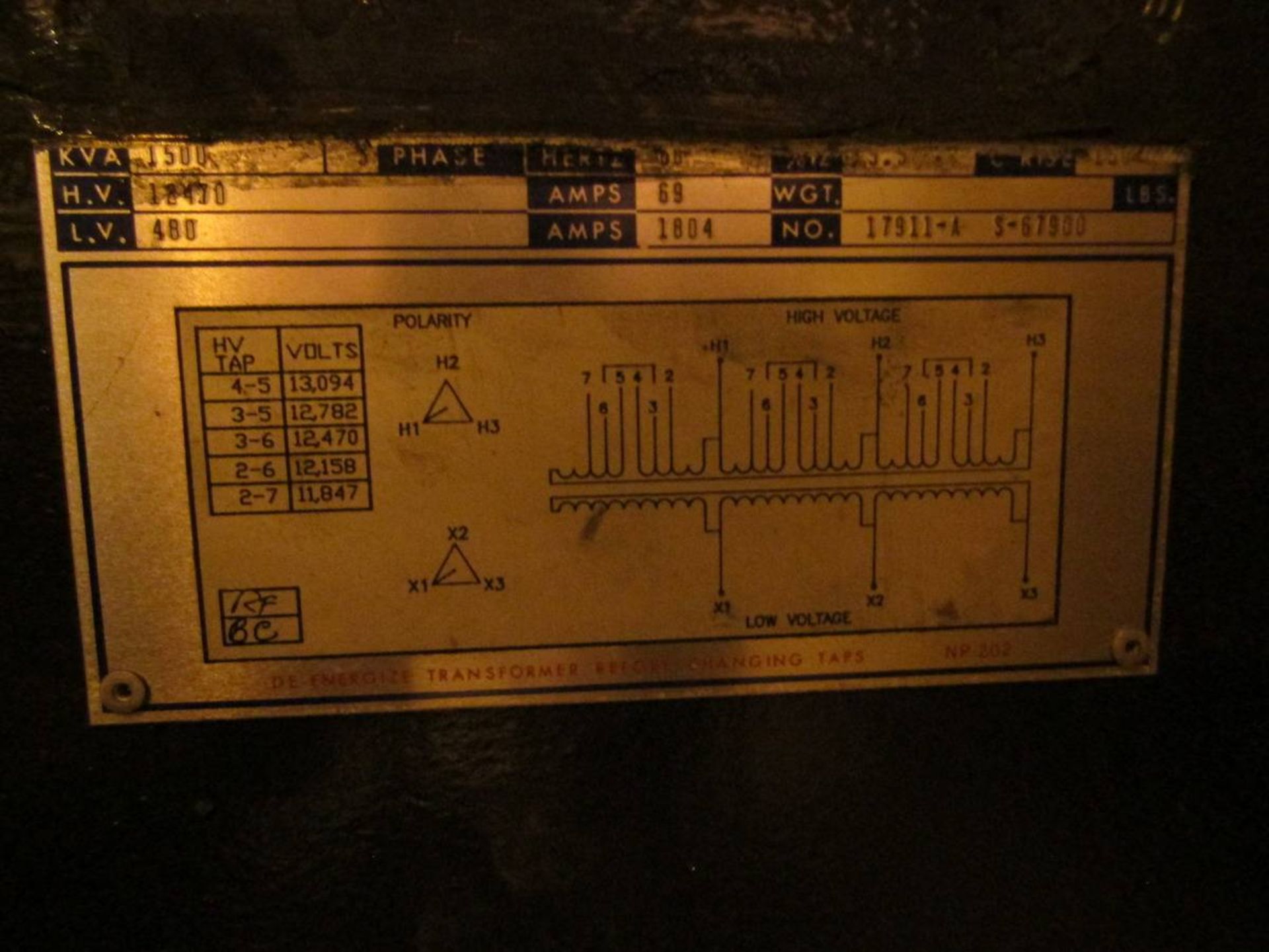 1500 KVA Transformer - Image 2 of 2