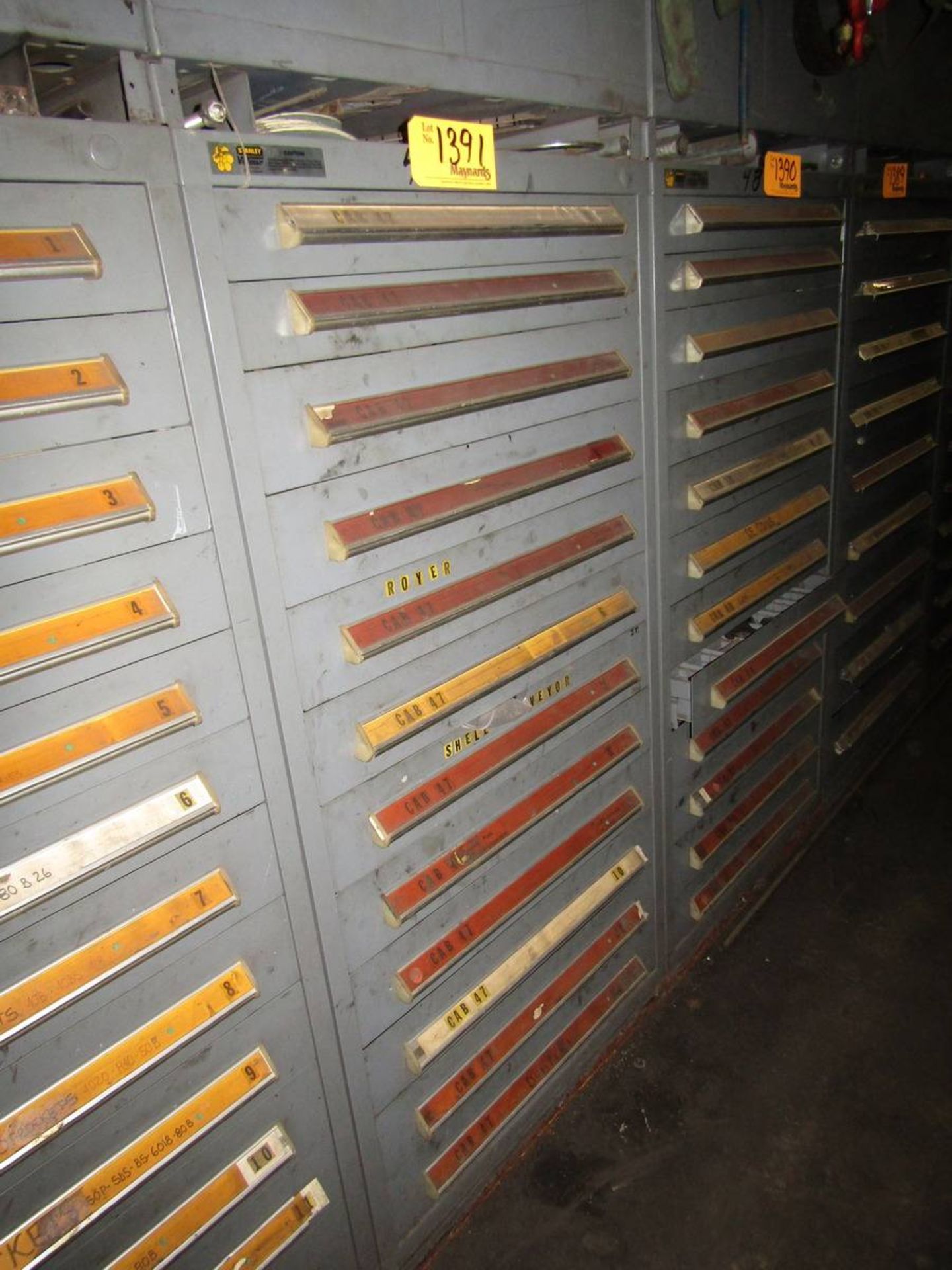 Stanley Vidmar 12-Drawer Heavy Duty Parts Cabinet