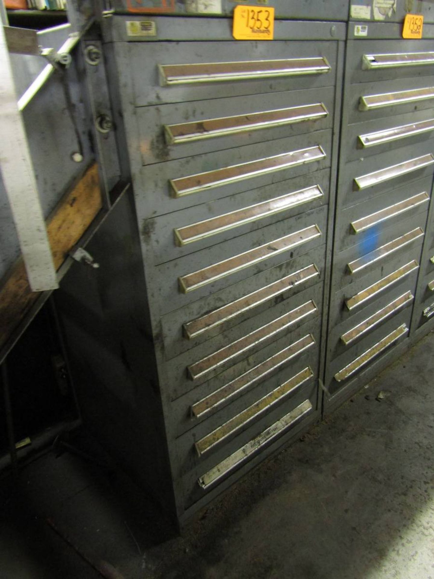 Stanley Vidmar 10-Drawer Heavy Duty Parts Cabinet