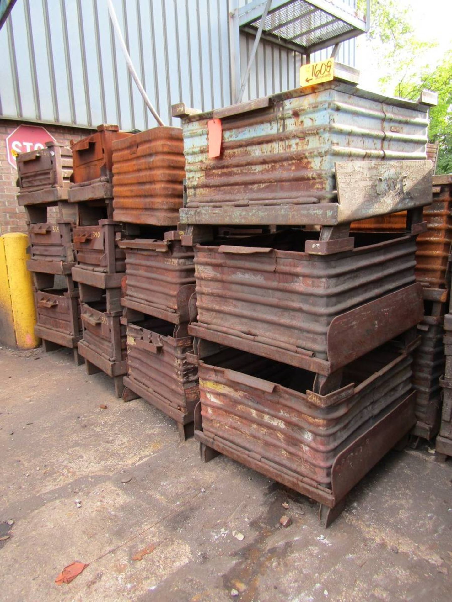 Assorted Steel Totes & Wire Baskets