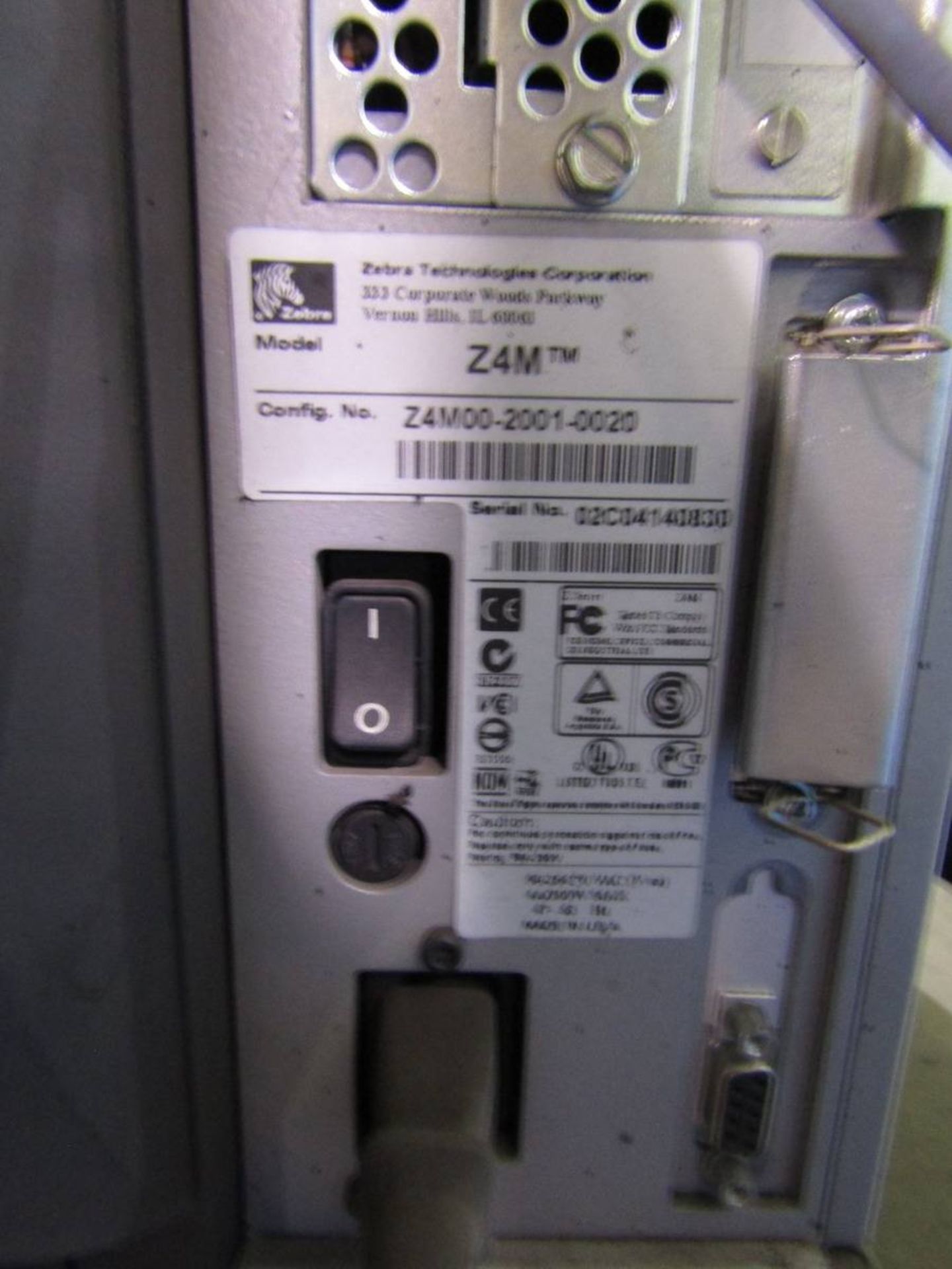 Zebra Z4Mplus Label Printer - Image 3 of 3
