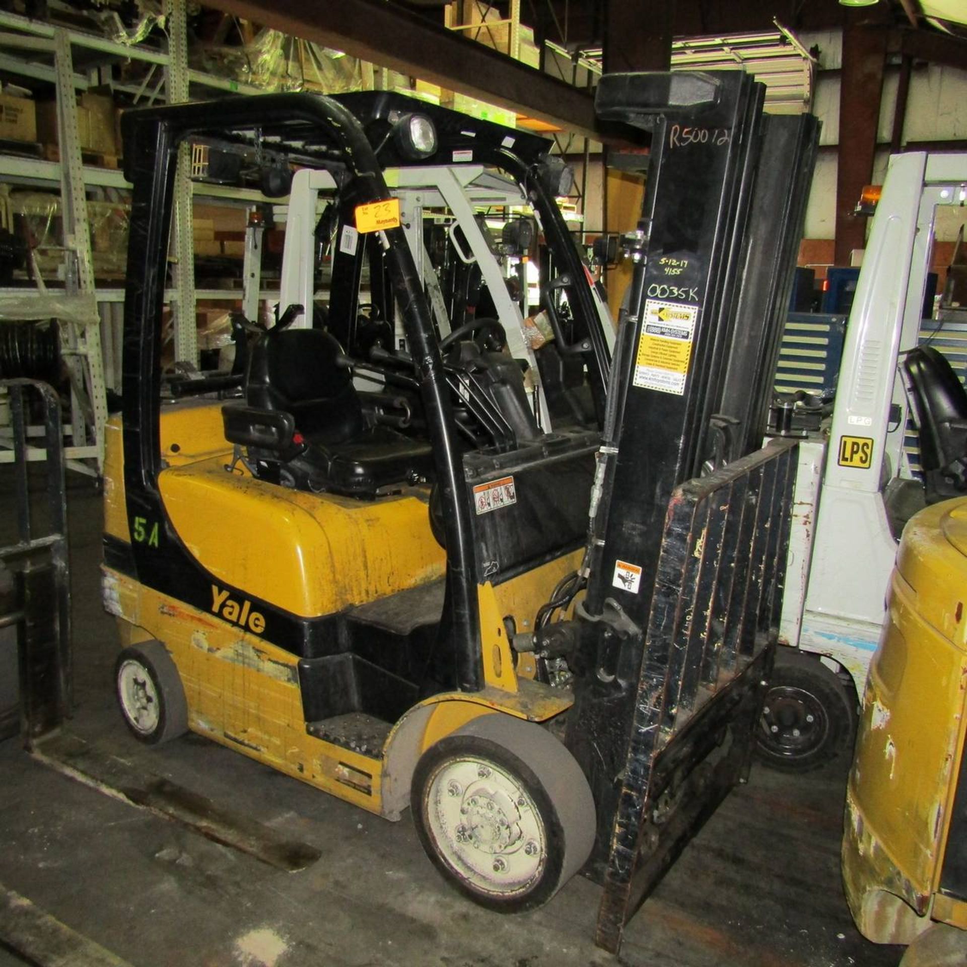 2012 Yale GLC050VXNRE085 Propane Fork Lift