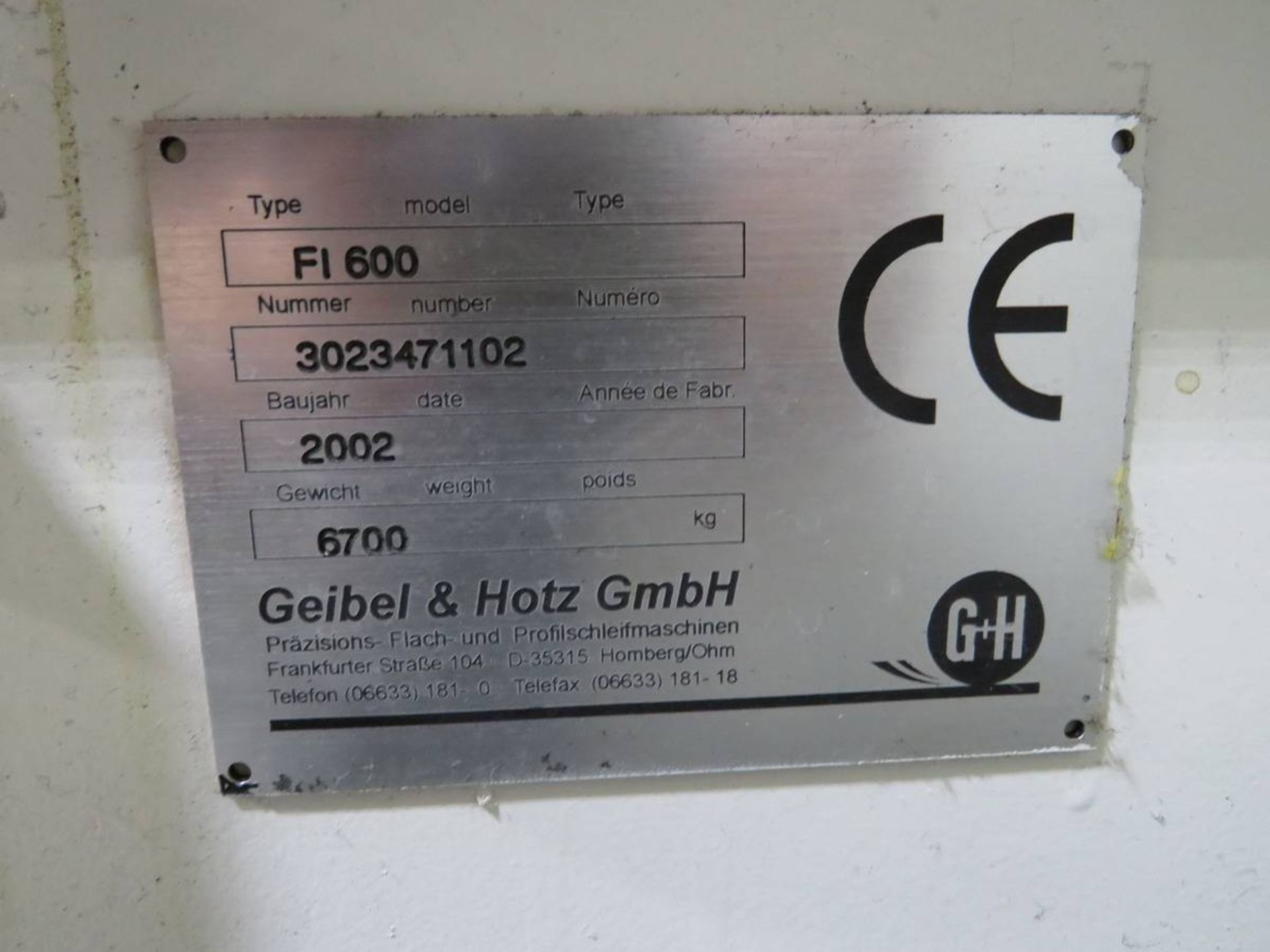 2003 Geibel & Holtz Schleiftechnik FI 600 CNC 3-Tape Polisher - Image 7 of 11