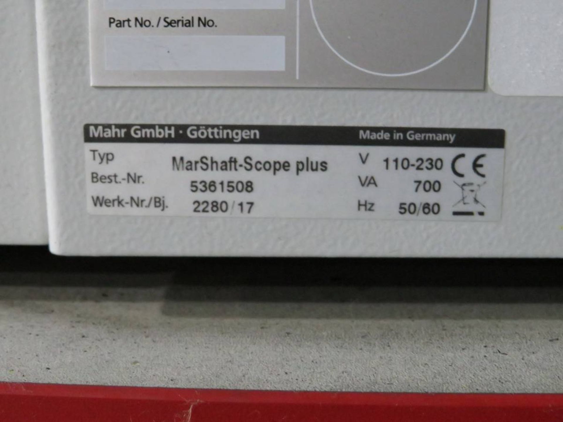 2017 Mahr MarShaft Scope 750 Plus Optical Measuring Machine - Image 6 of 6