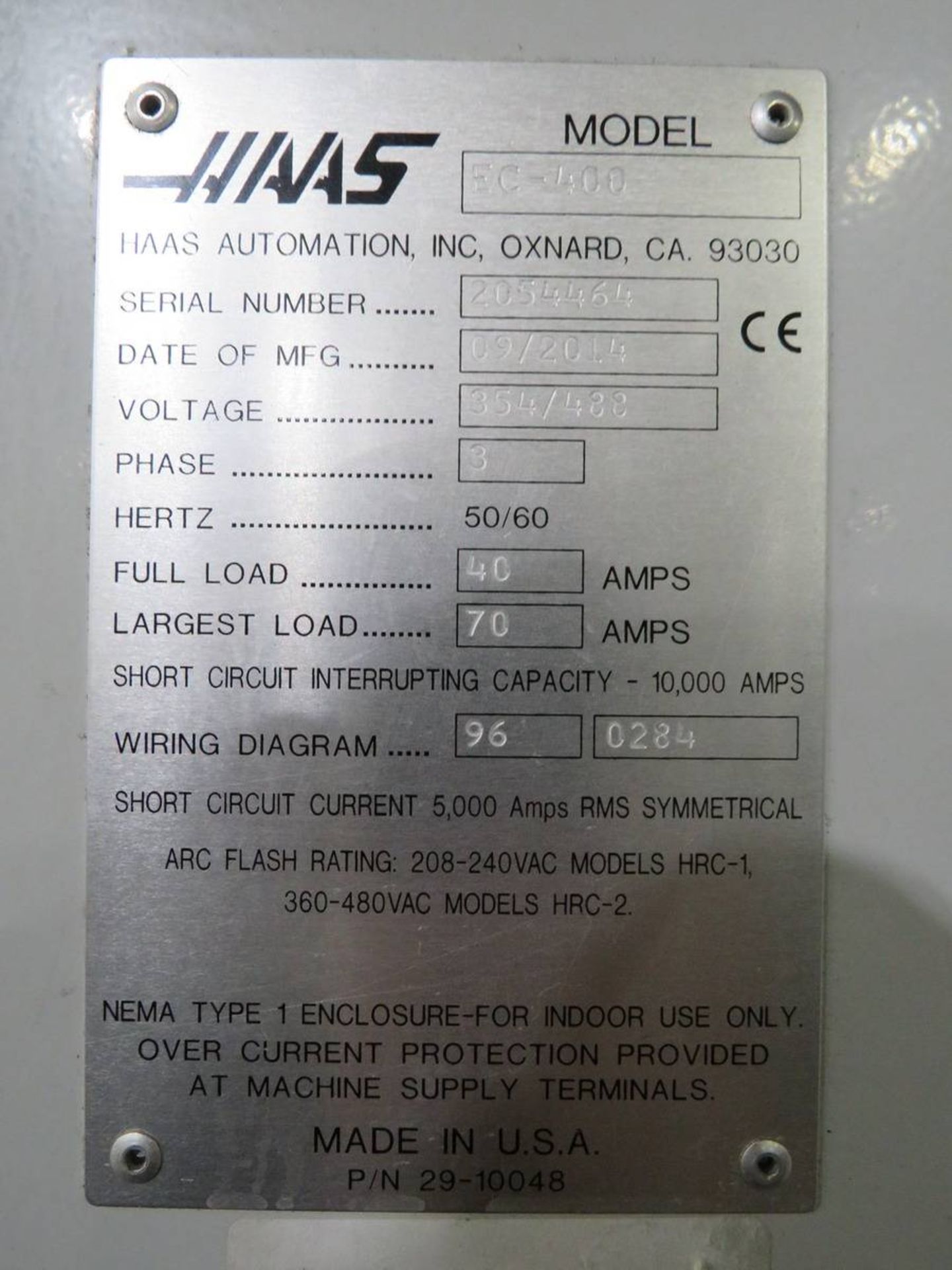 2014 Haas EC 400 CNC Horizontal Machining Center - Image 9 of 10