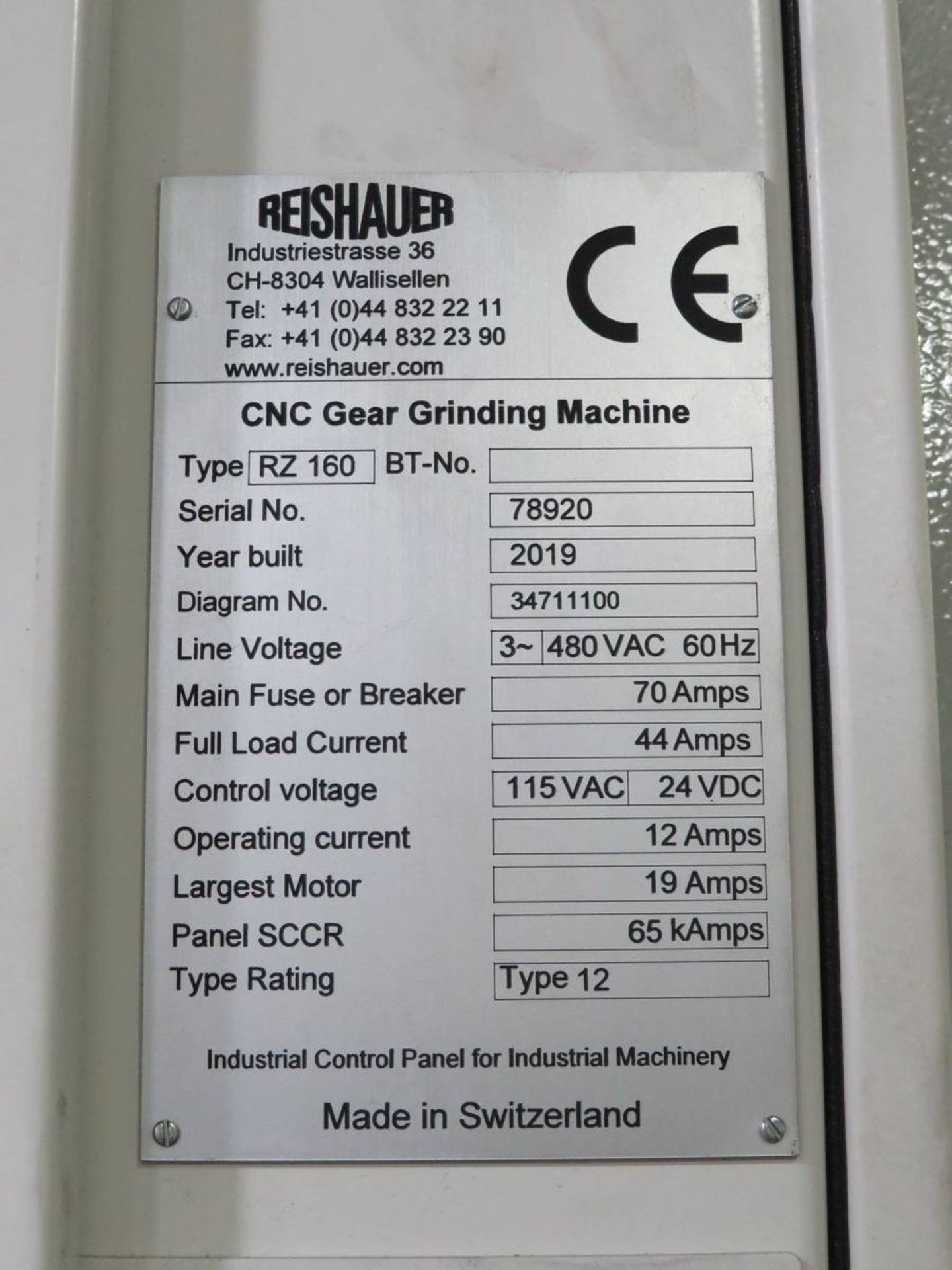 2019 Reishauer RZ 160 CNC Gear Grinder - Image 10 of 18