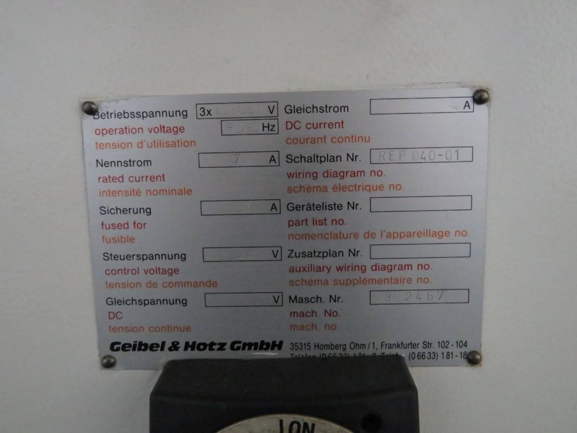 2003 Geibel & Holtz Schleiftechnik RS 600 CU CNC Cylindrical Grinder - Image 9 of 9