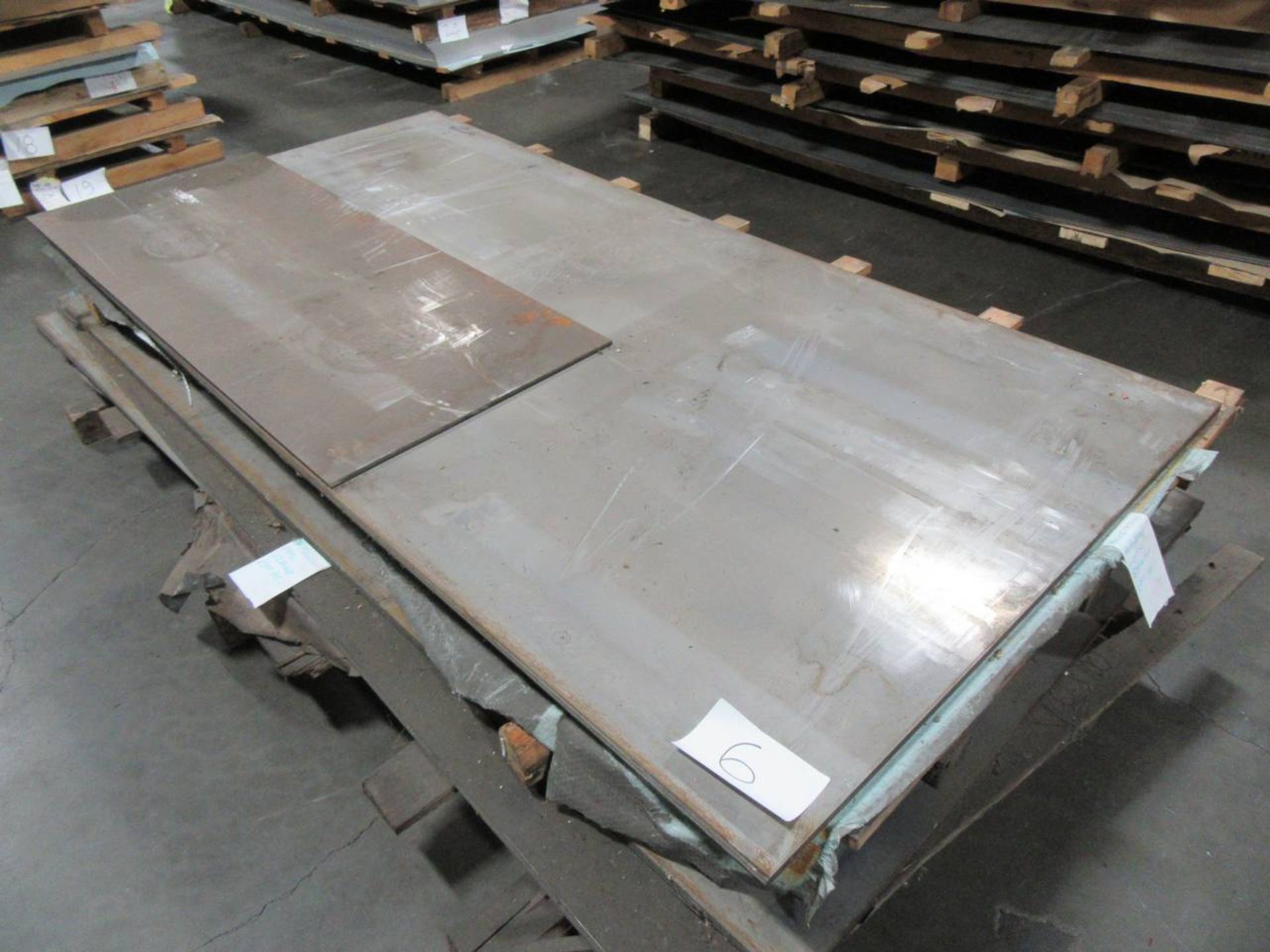 Lot of Assorted Steel Flat Sheet Inventory
