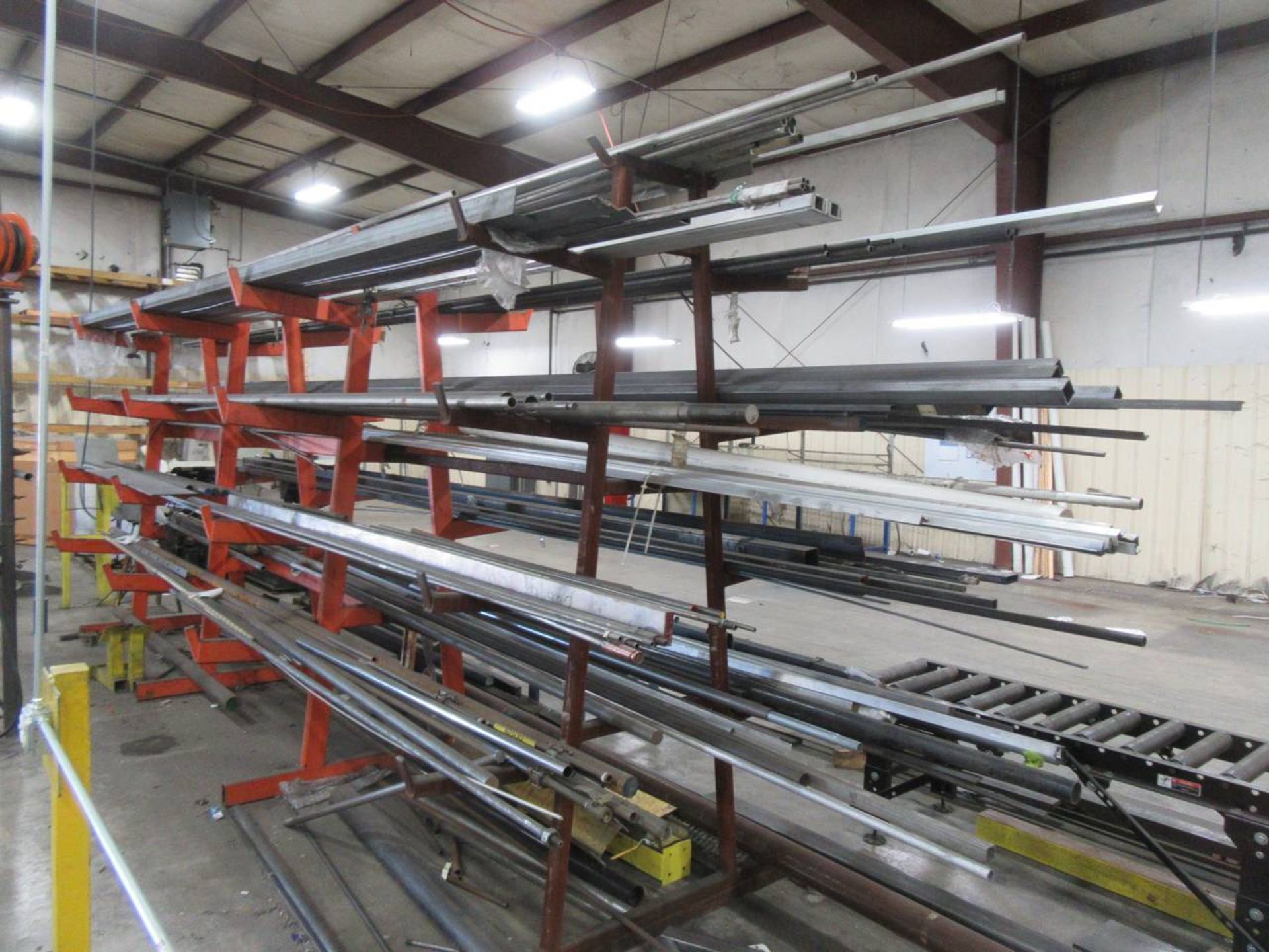 Cantilever Rack with Steel Inventory - Image 3 of 3