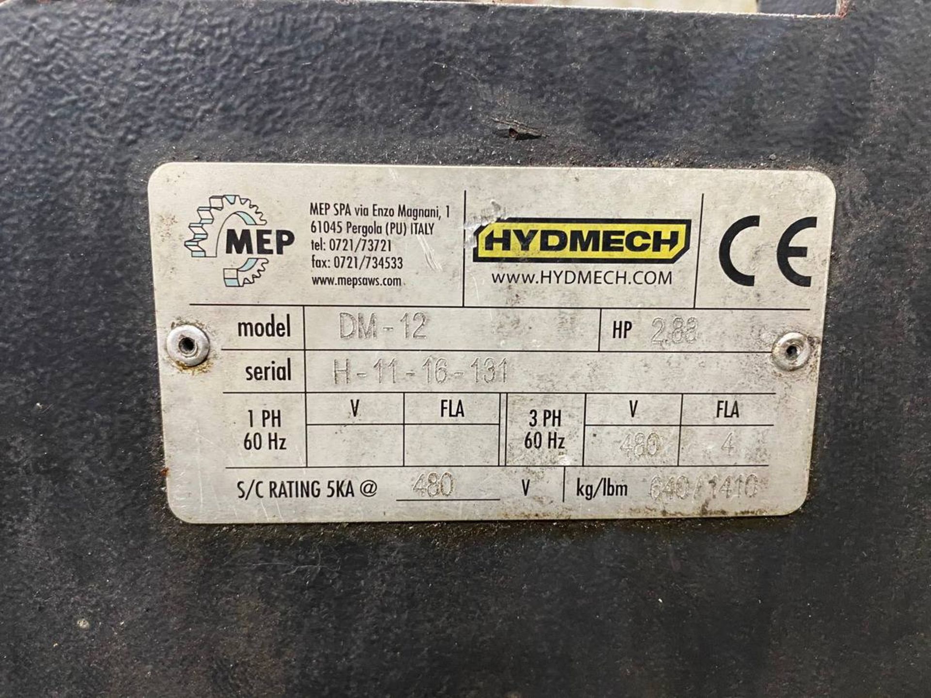 Hydmech DM 12 Horizontal Band Saw - Image 6 of 6