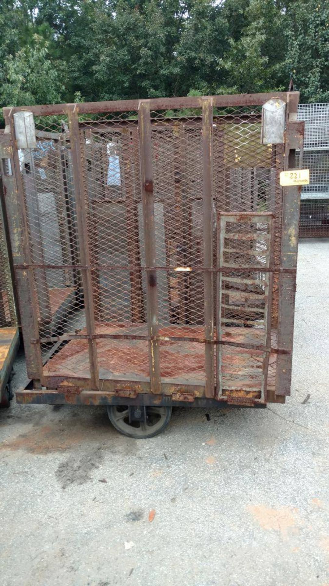 Lot of (10) Steel Baskets with Casters