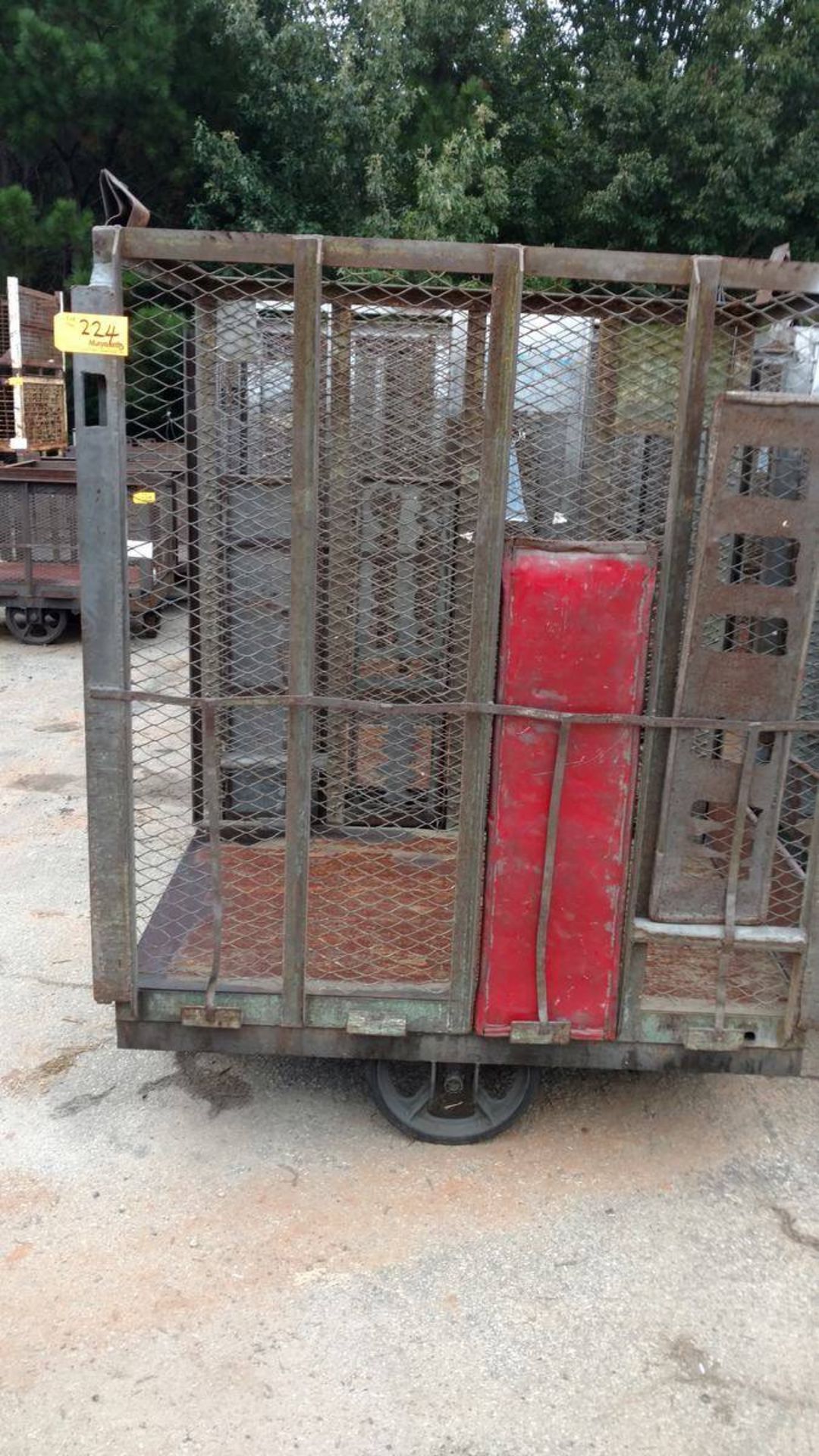 Lot of (11) Steel Baskets with Casters