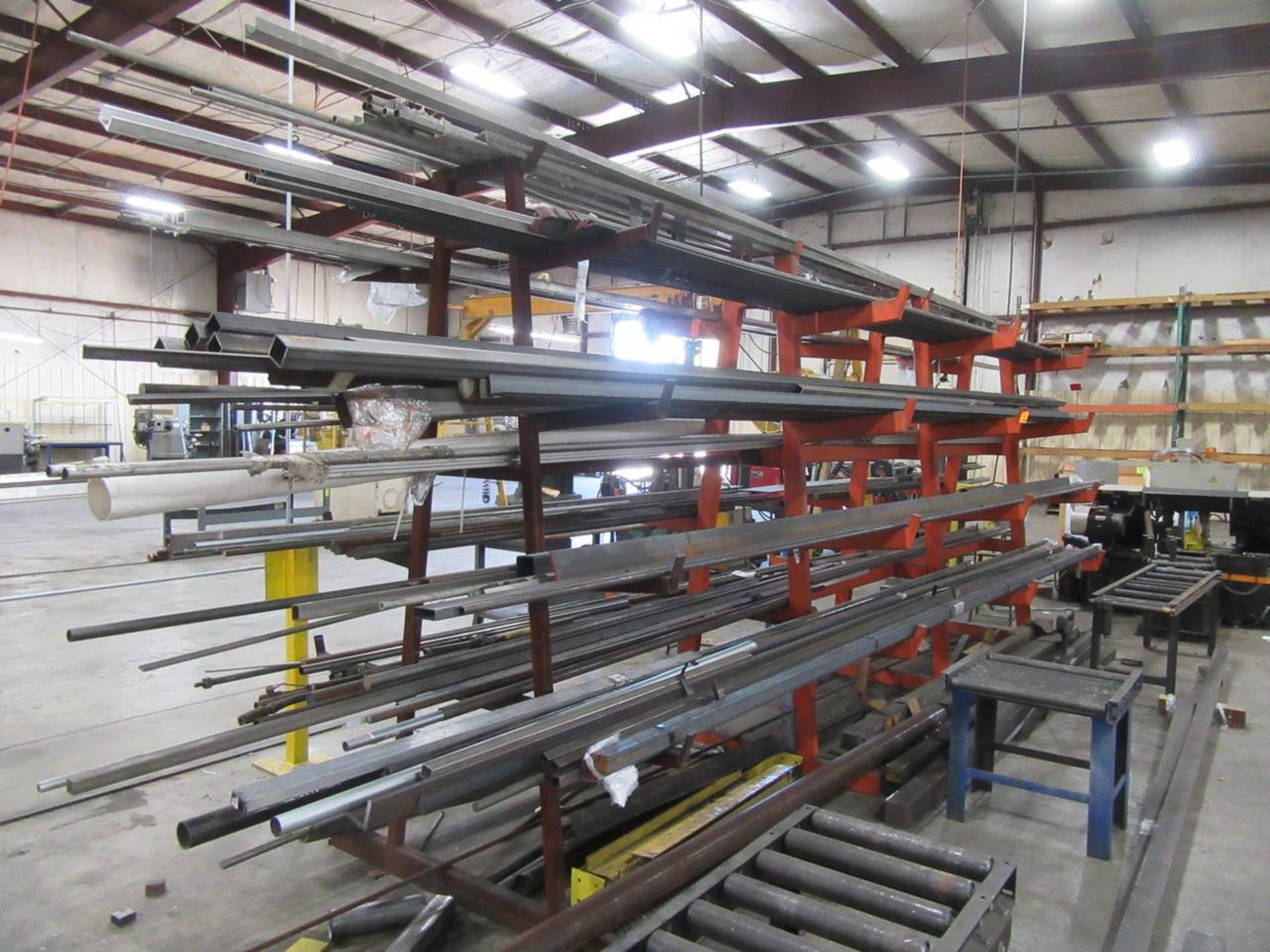 Cantilever Rack with Steel Inventory - Image 2 of 3