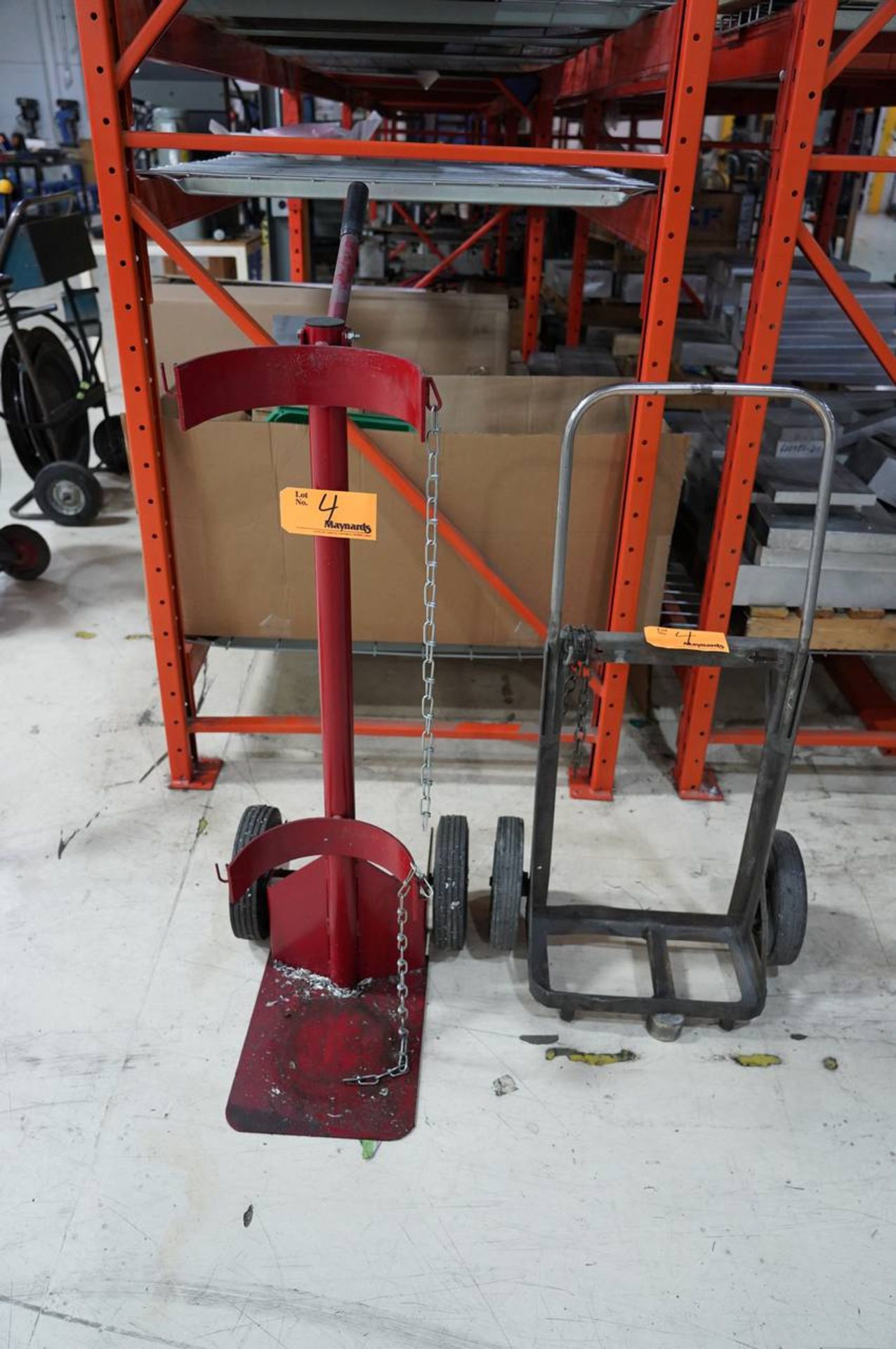 Dayton 34D685 Steel Cylinder Trolly /Twin Tank Oxi-Acetylene Torch Cart